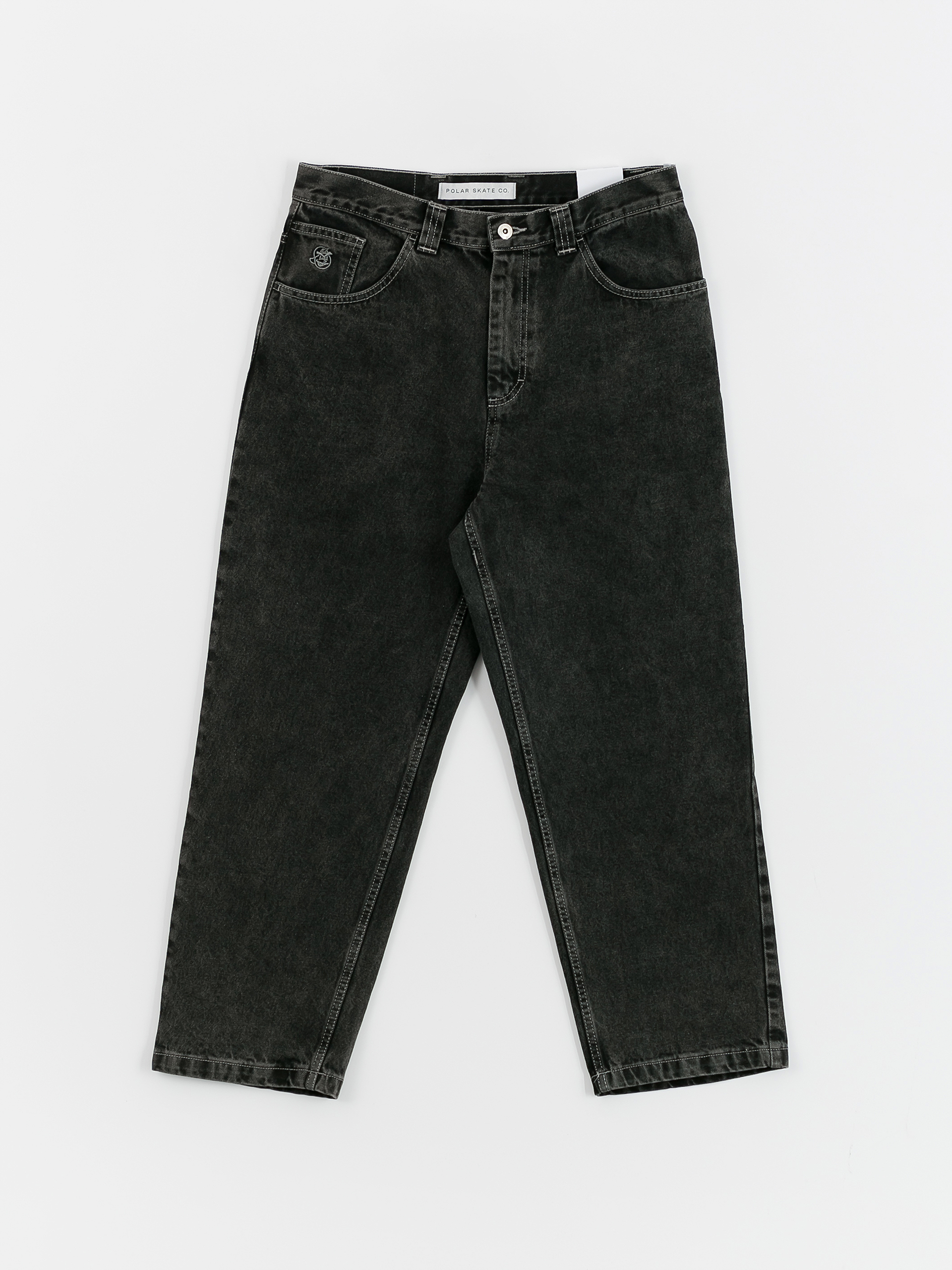 Nohavice Polar Skate 93! Denim (silver black)