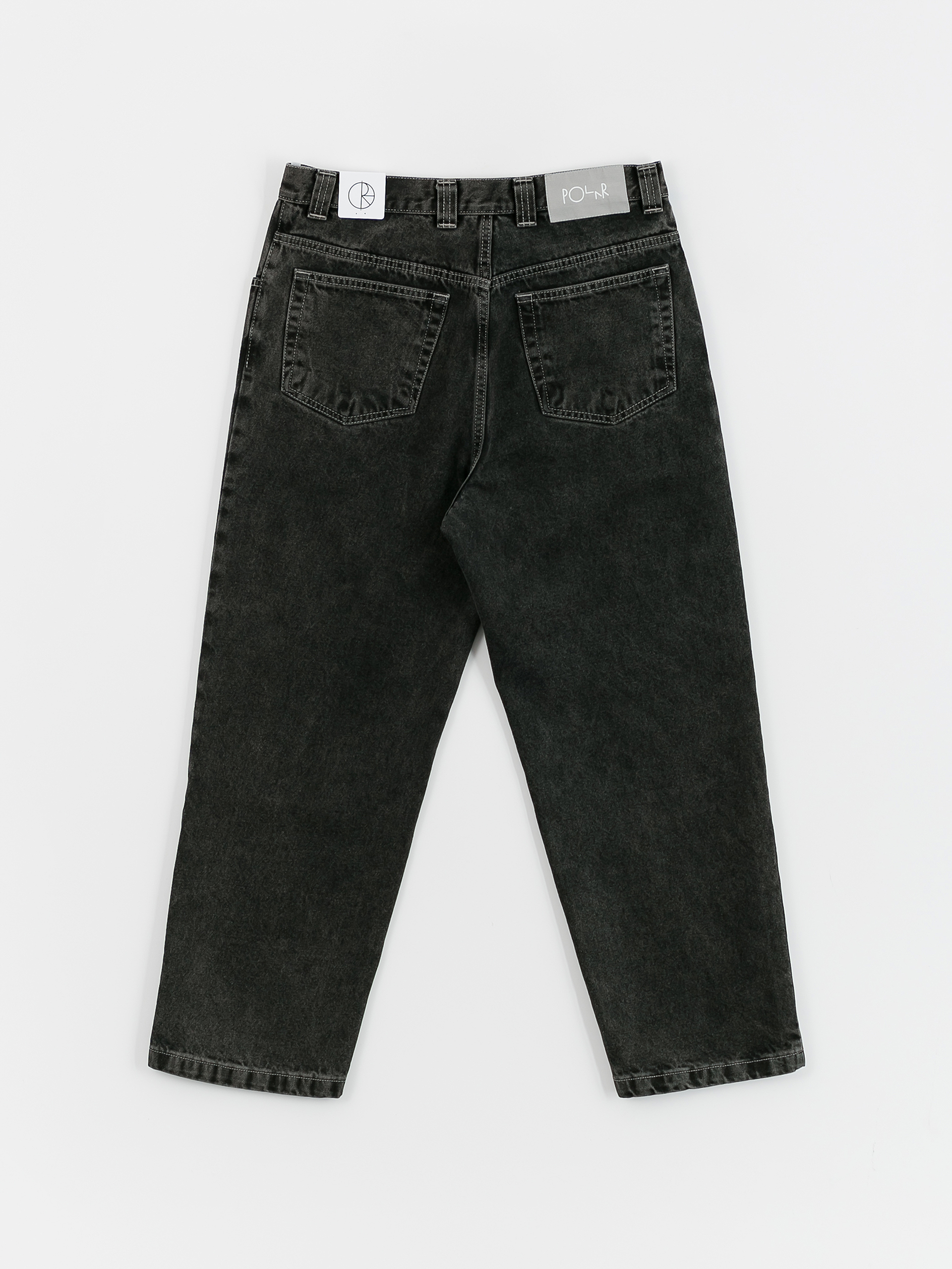 Nohavice Polar Skate 93! Denim (silver black)