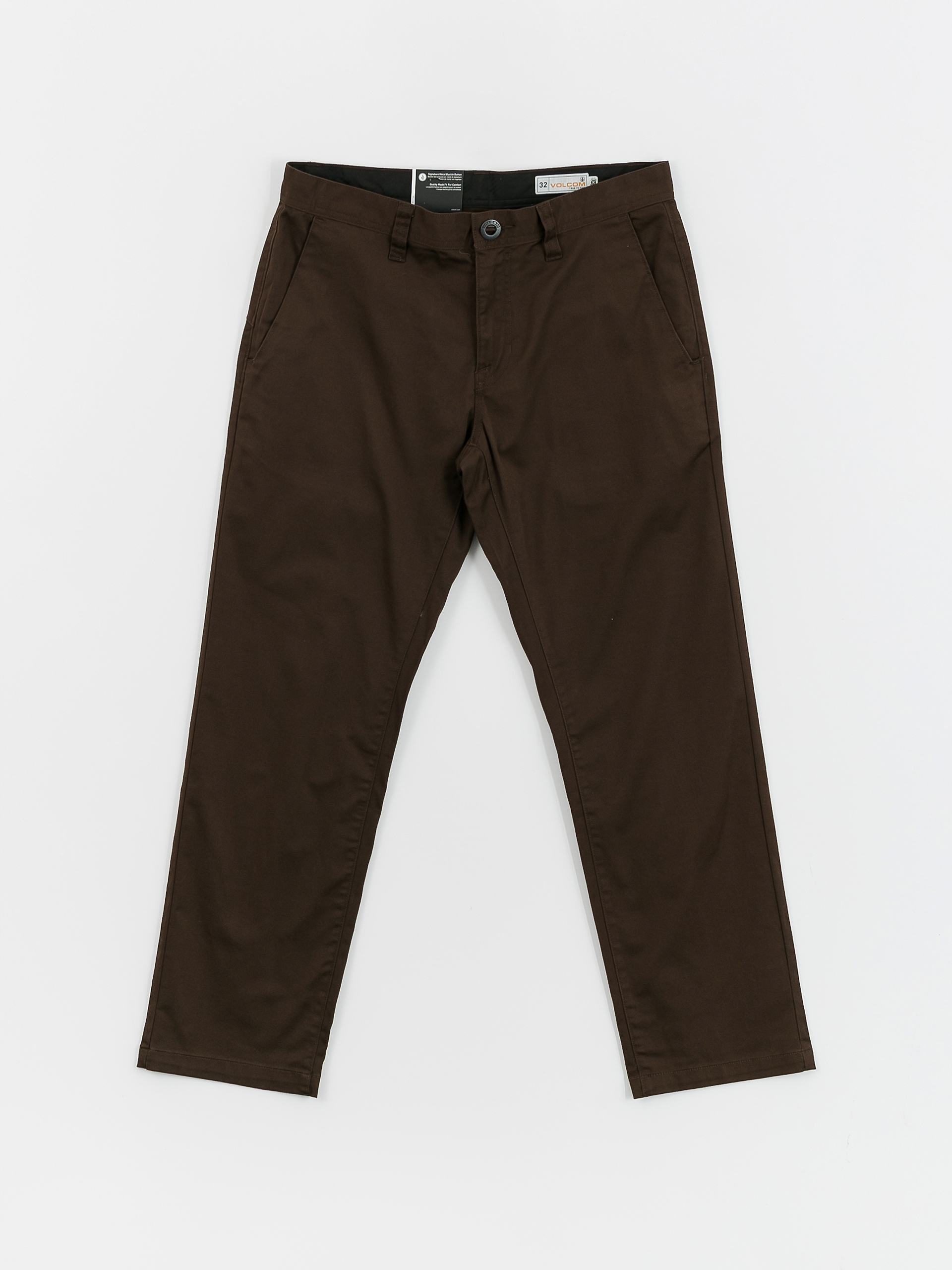 Nohavice Volcom Frickin Modern Stret (dark brown)