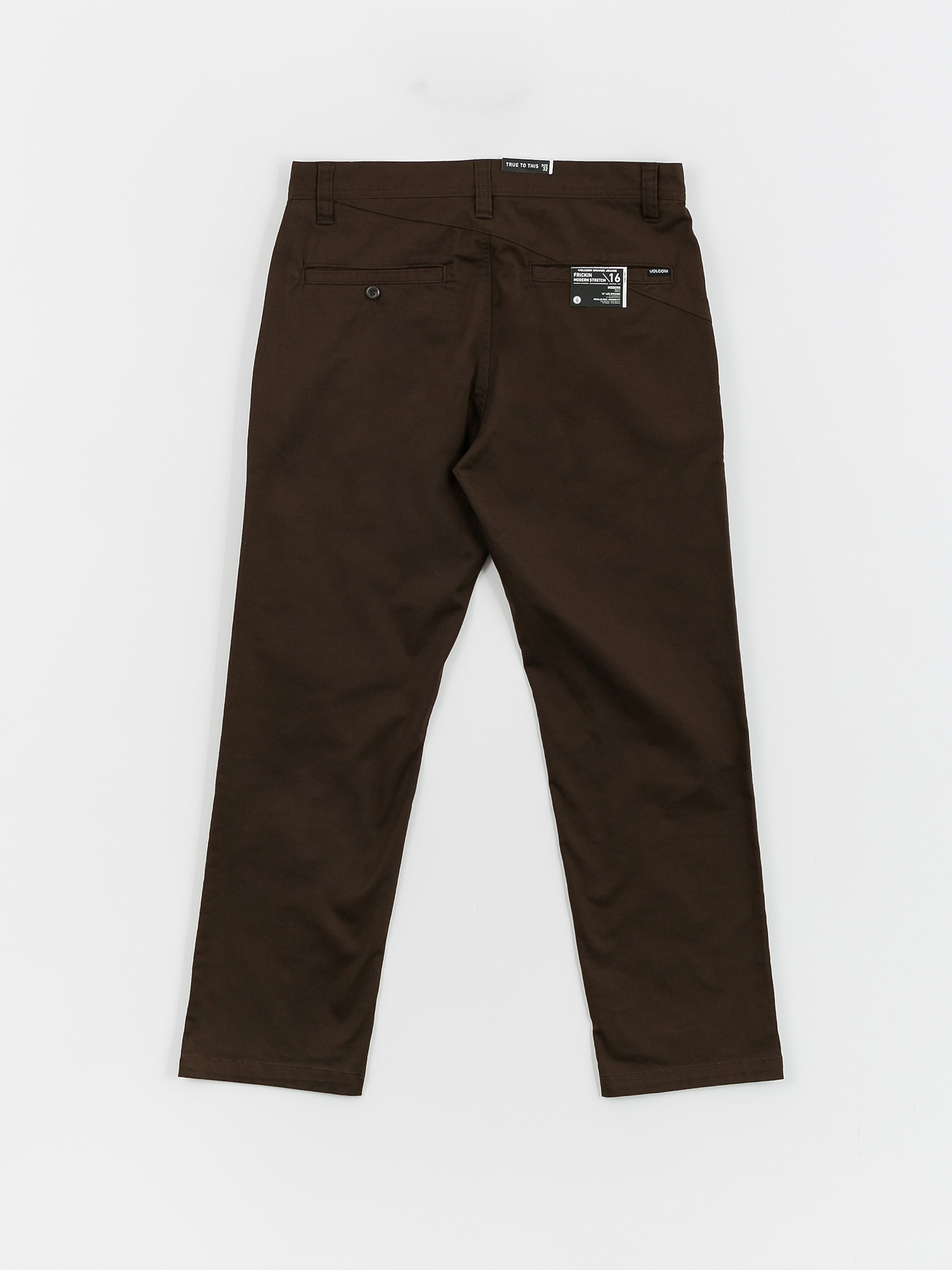 Nohavice Volcom Frickin Modern Stret (dark brown)