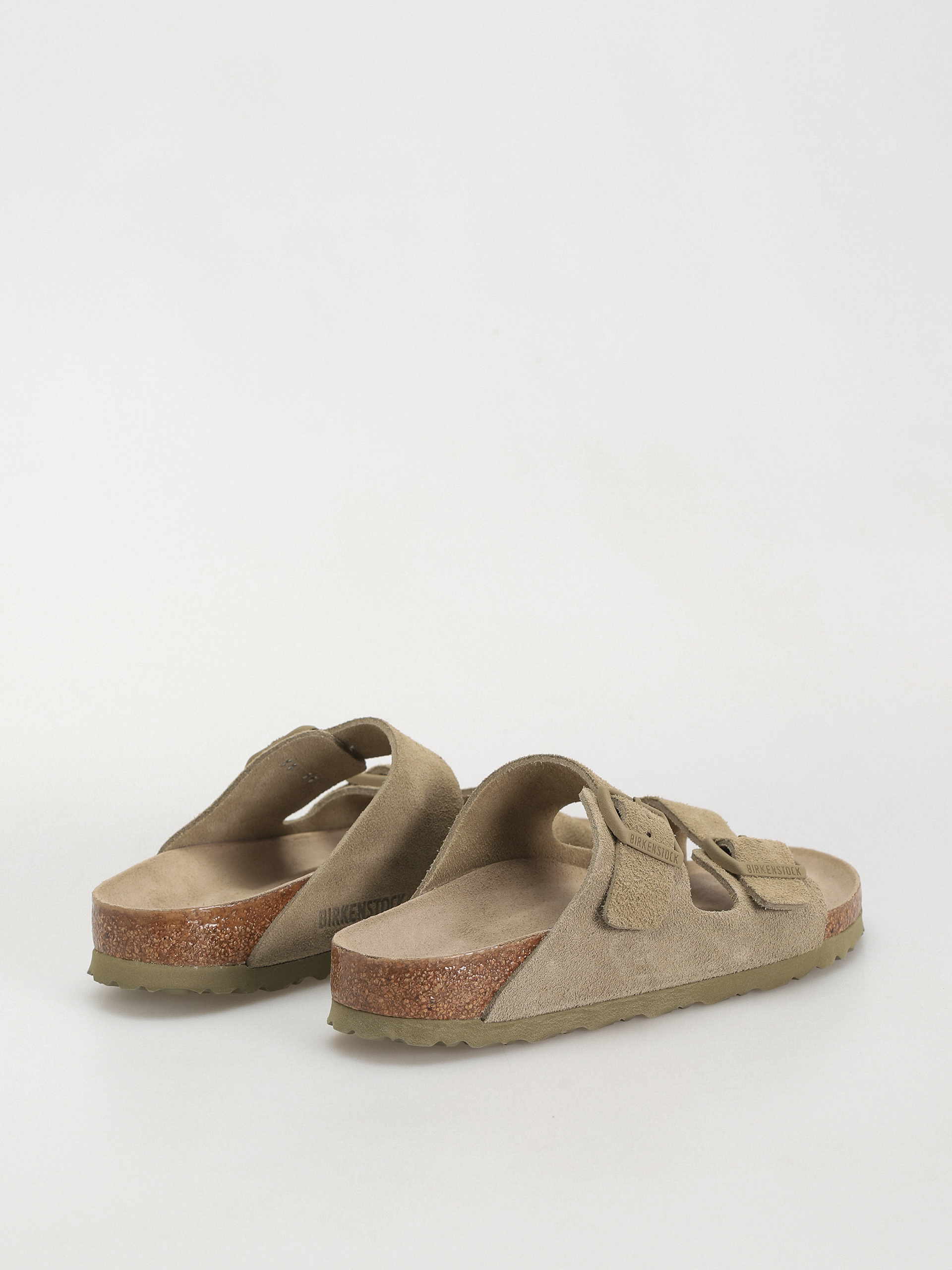 Šľapky Birkenstock Arizona Suede Leather Narrow Wmn (faded khaki)