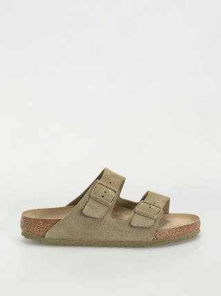 Šľapky Birkenstock Arizona Suede Leather Regular (faded khaki)