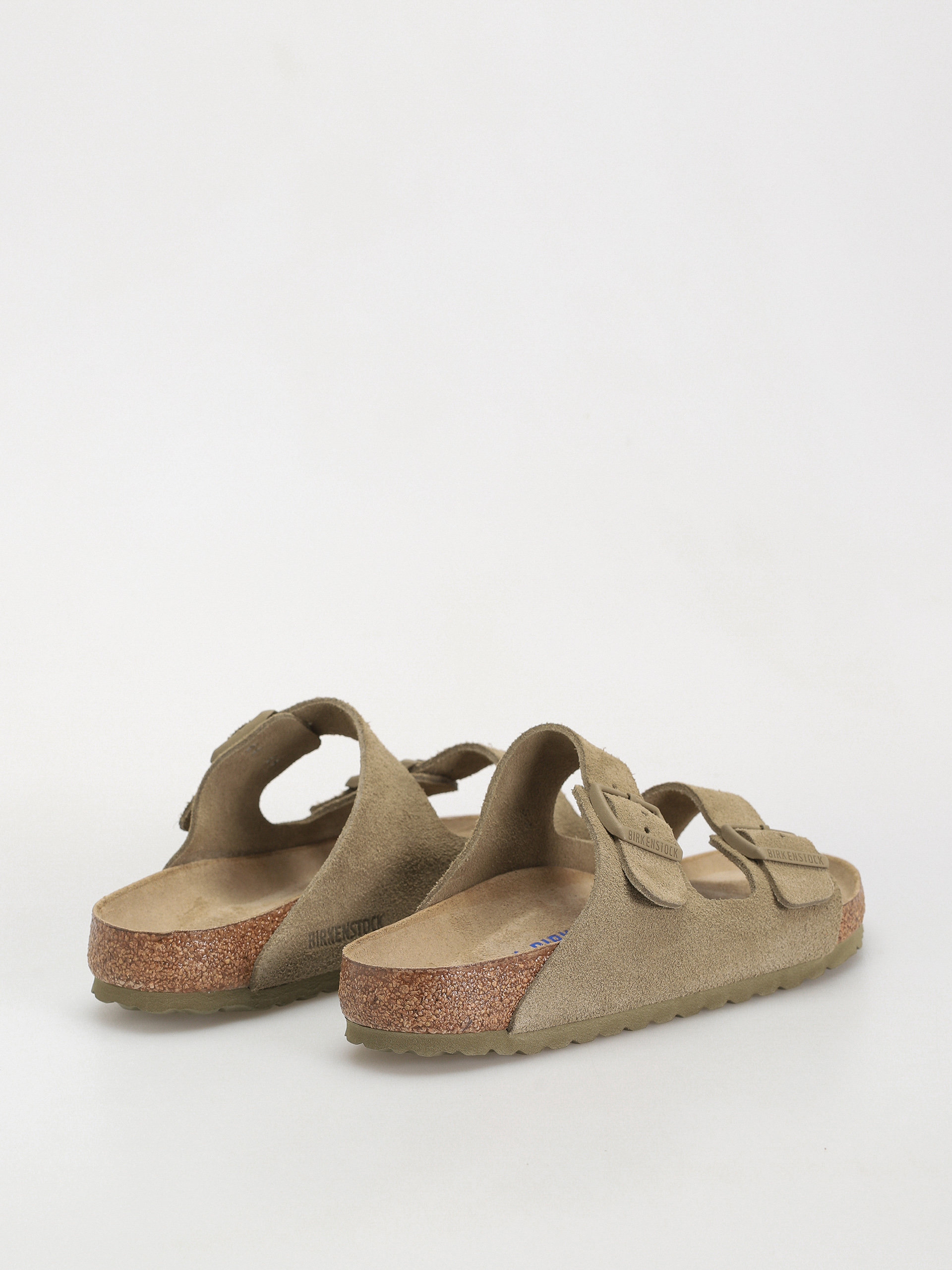 Šľapky Birkenstock Arizona Suede Leather Regular (faded khaki)