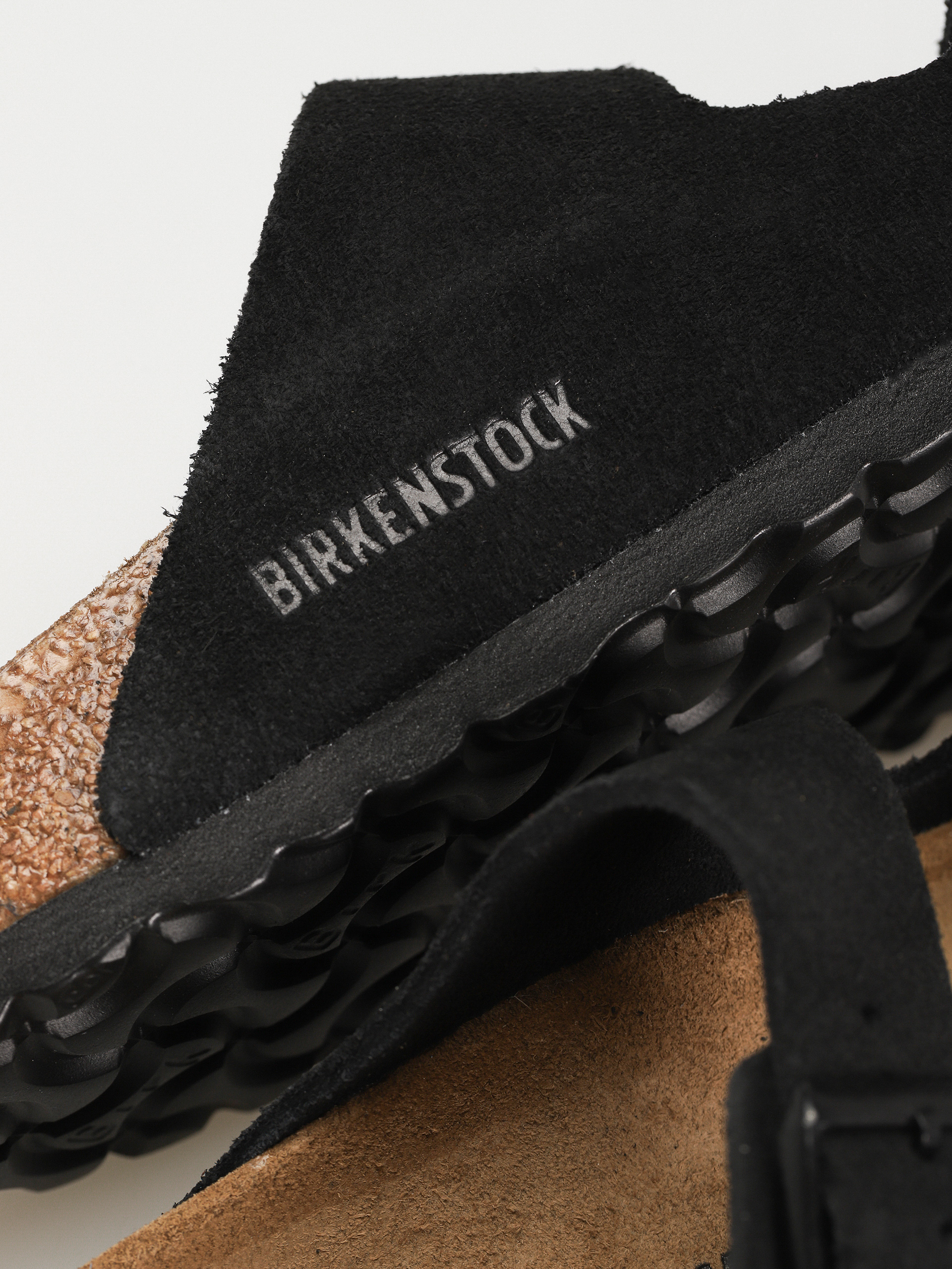 Šľapky Birkenstock Arizona Suede Leather Narrow Wmn (black)