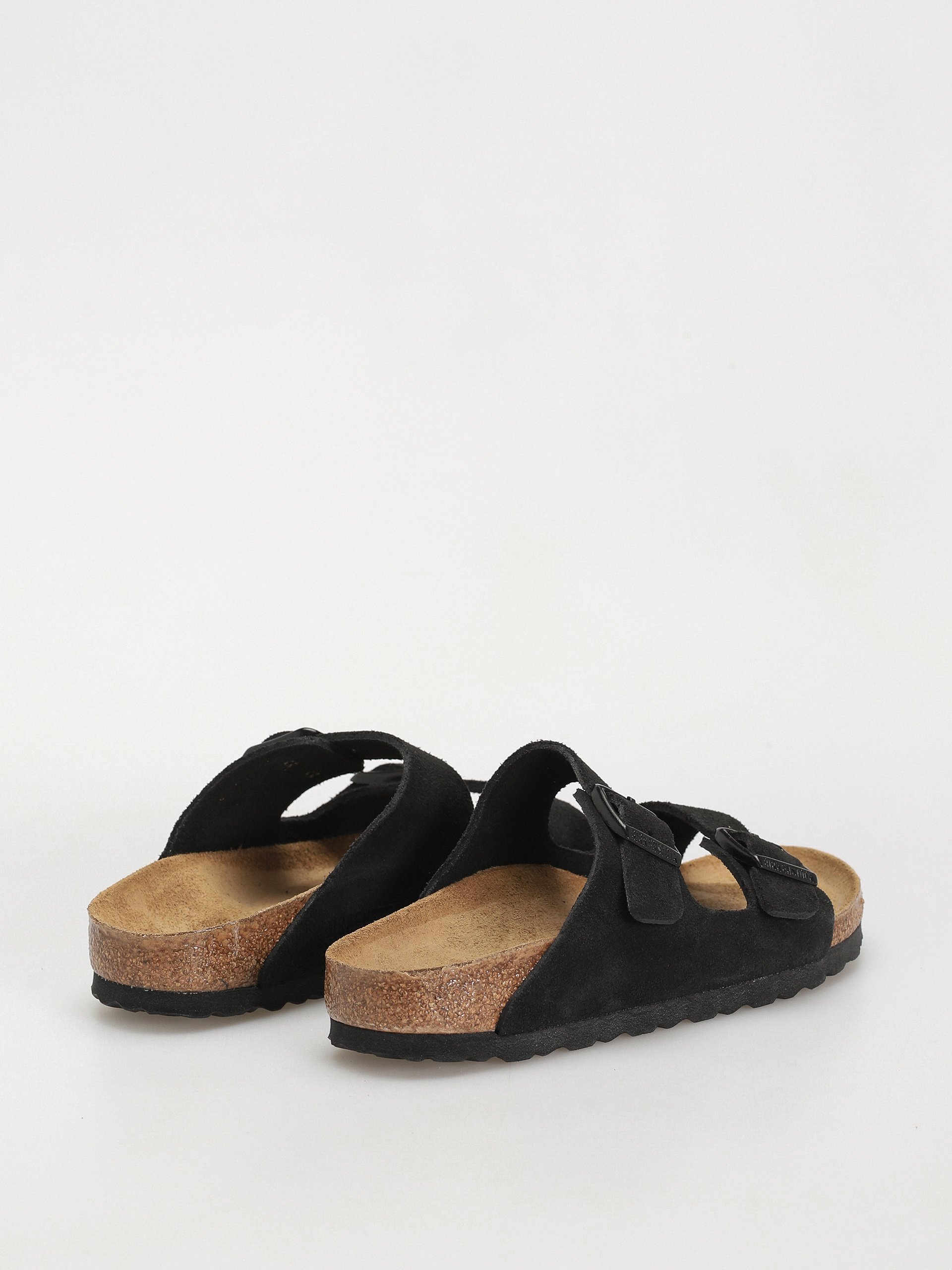 Šľapky Birkenstock Arizona Suede Leather Narrow Wmn (black)