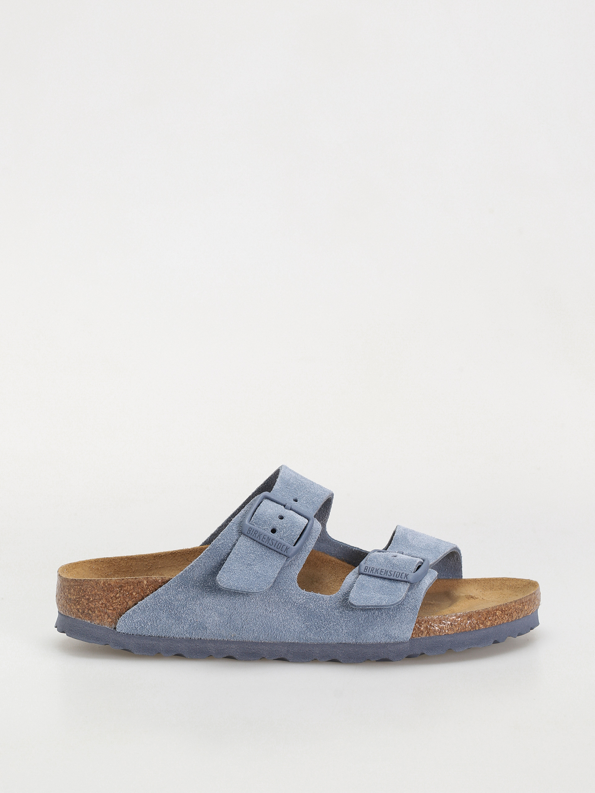 Šľapky Birkenstock Arizona Suede Leather Narrow Wmn (elemental blue)