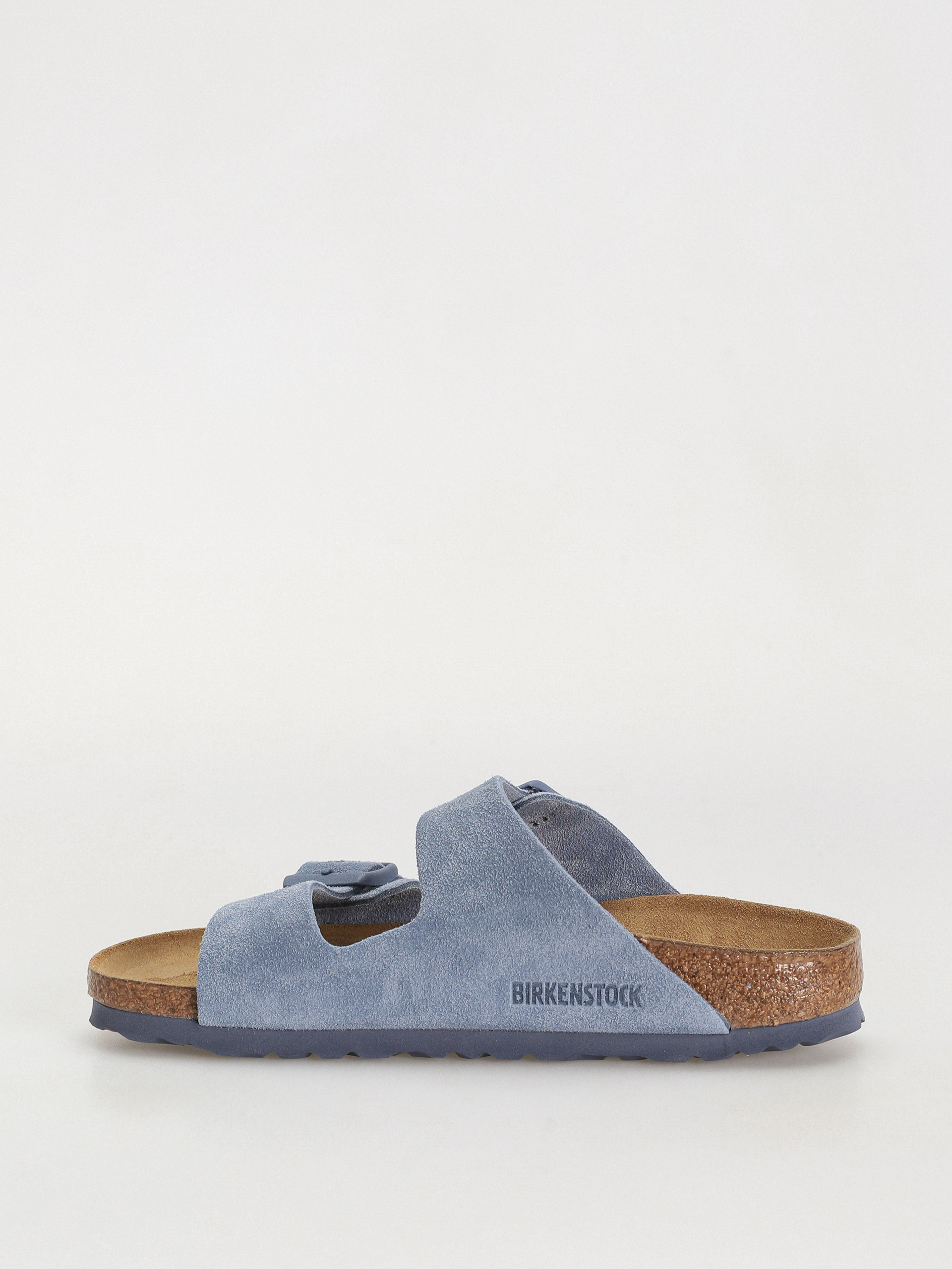 Šľapky Birkenstock Arizona Suede Leather Narrow Wmn (elemental blue)