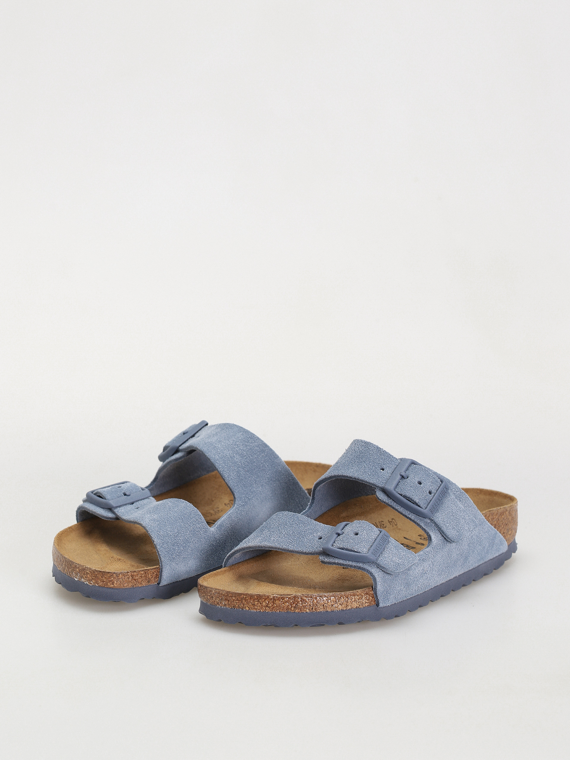 Šľapky Birkenstock Arizona Suede Leather Narrow Wmn (elemental blue)