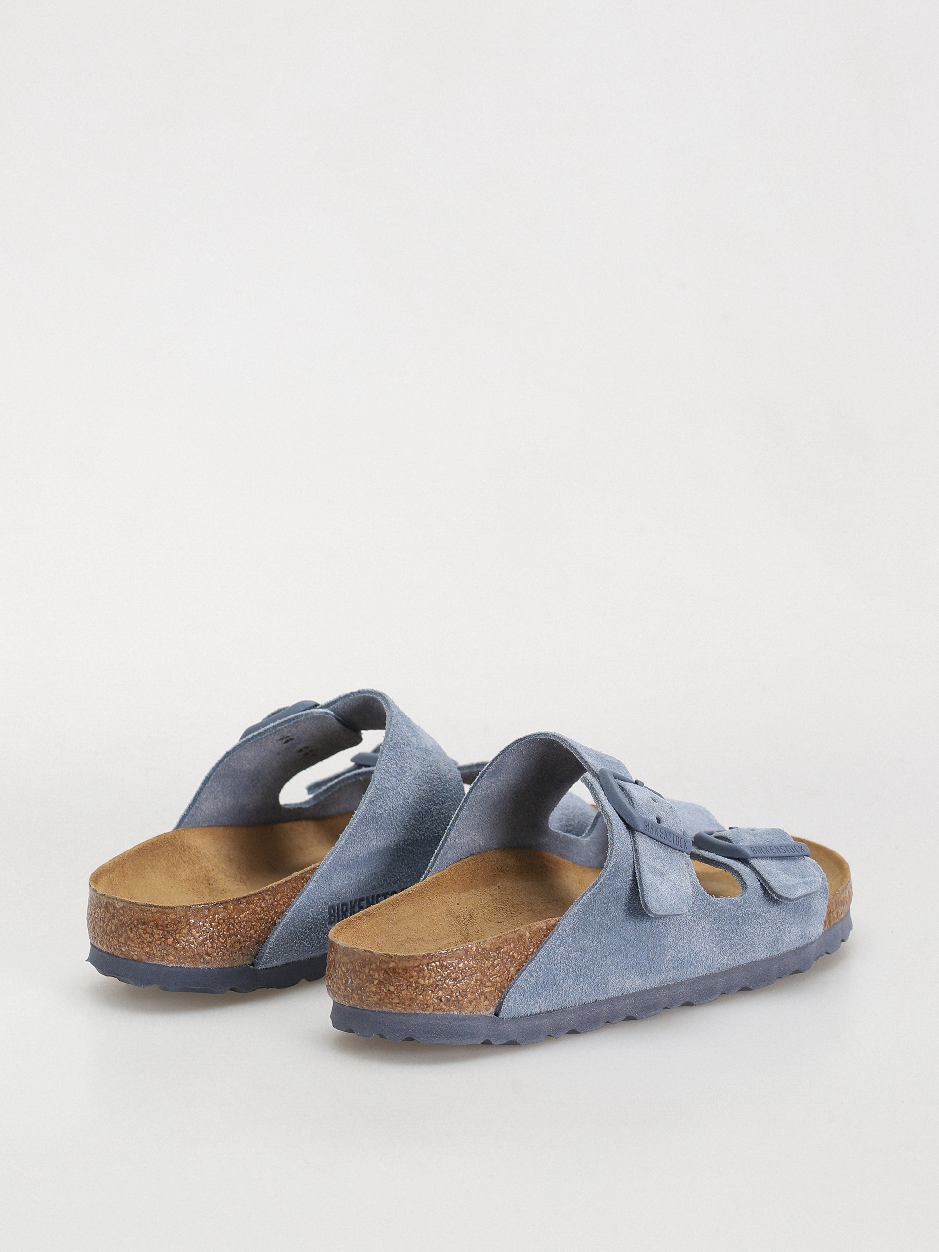 Šľapky Birkenstock Arizona Suede Leather Narrow Wmn (elemental blue)