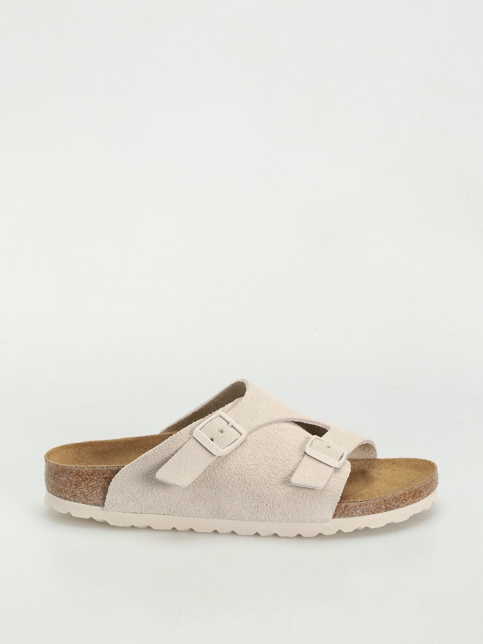 Šľapky Birkenstock Zurich Suede Leather Narrow Wmn (antique white)