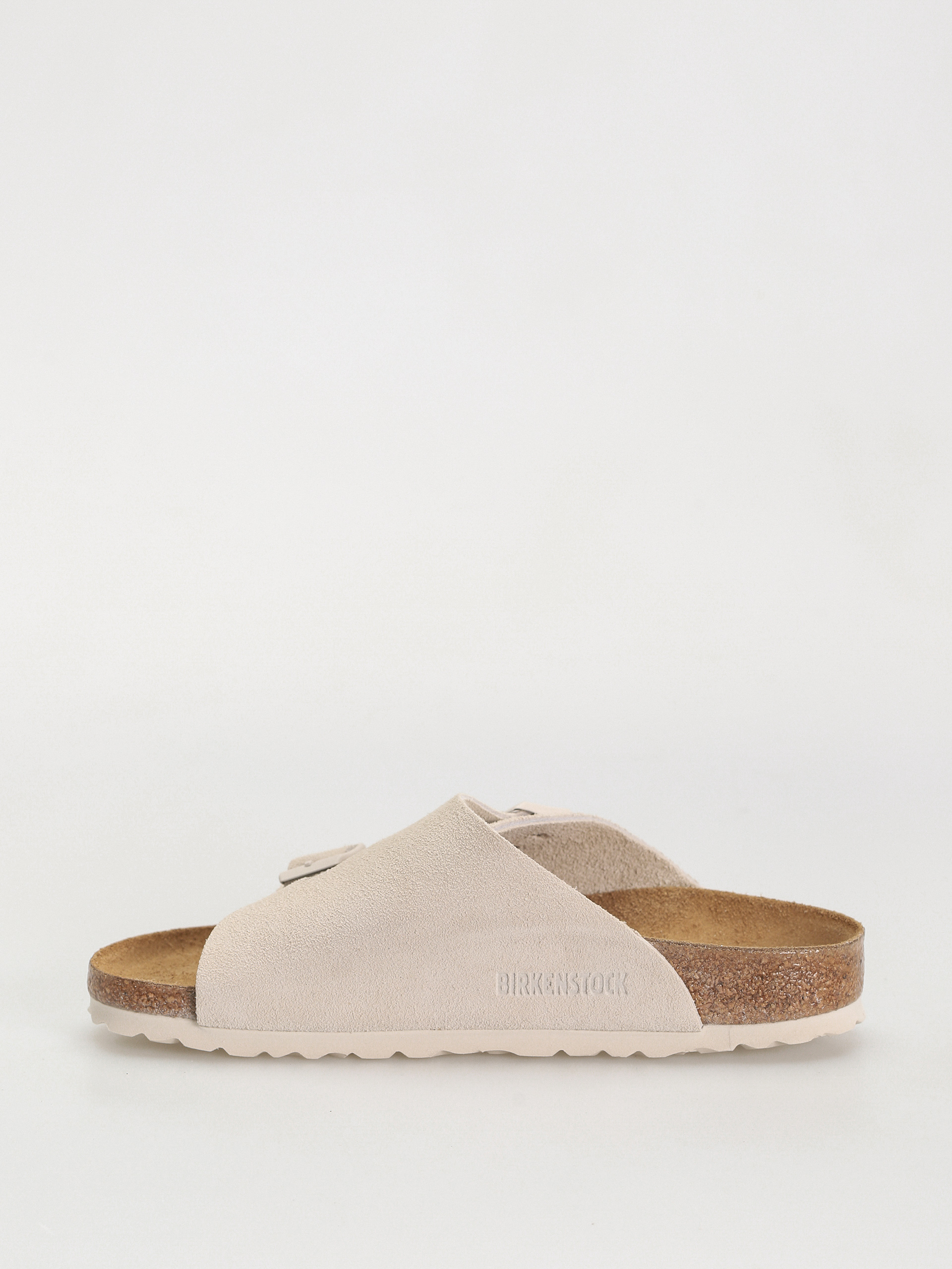 Šľapky Birkenstock Zurich Suede Leather Narrow Wmn (antique white)