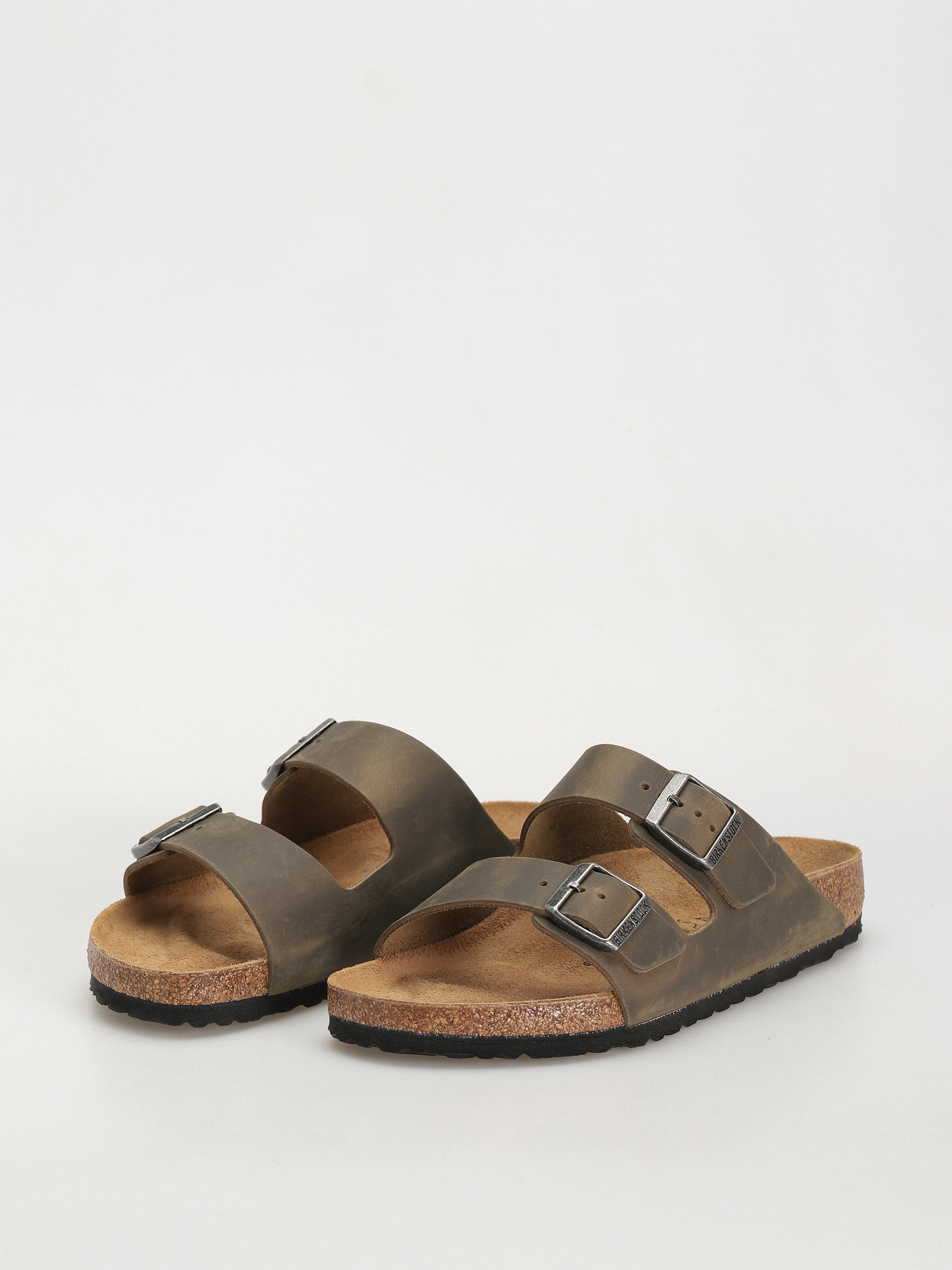 Šľapky Birkenstock Arizona Oiled Leather Regular (faded khaki)