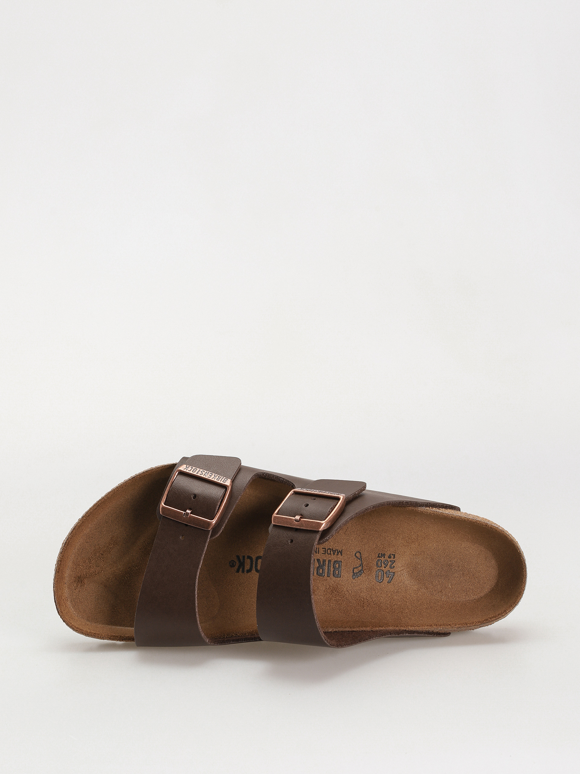 Šľapky Birkenstock Arizona Birko Flor Regular (dark brown)