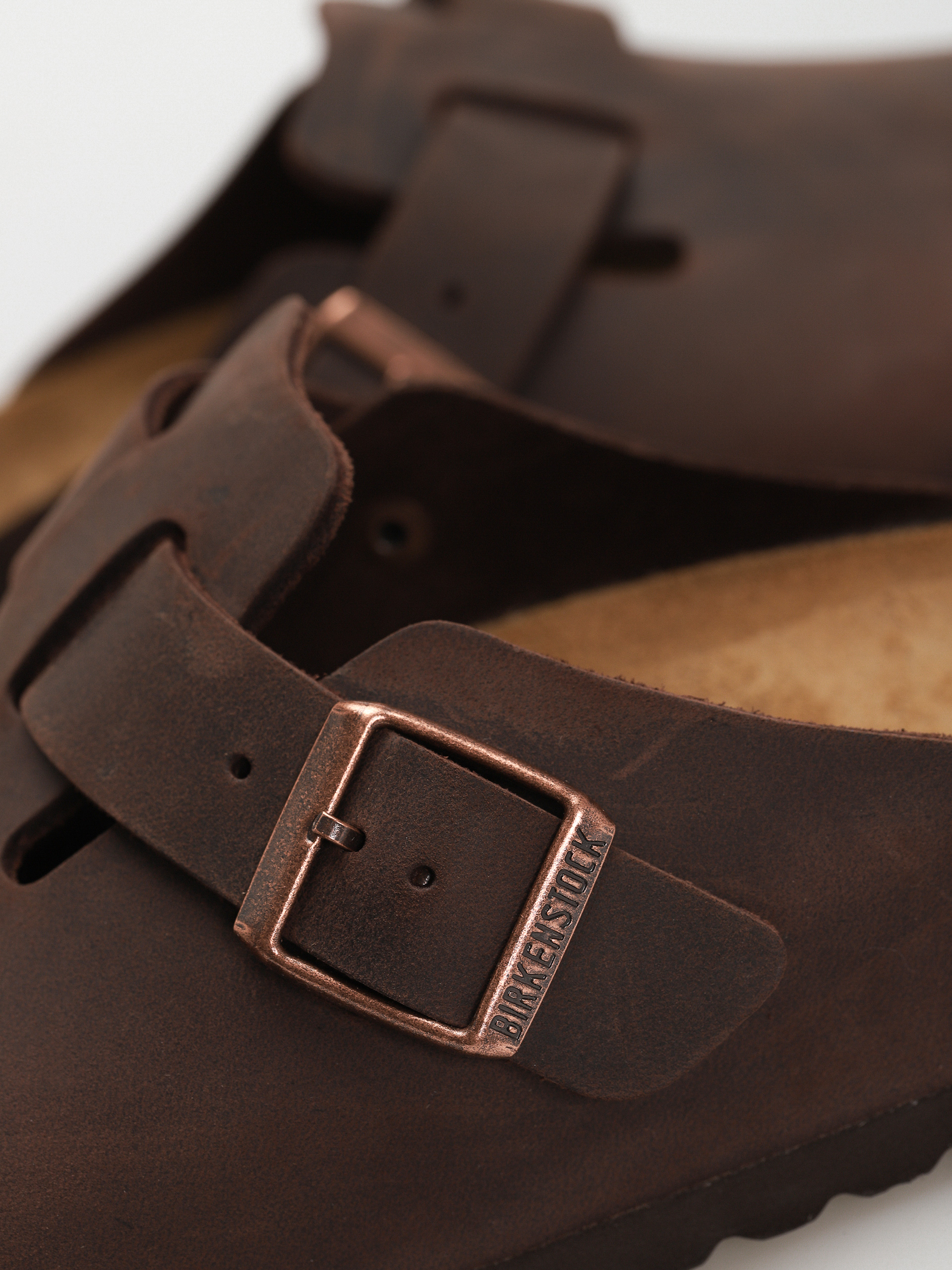 Šľapky Birkenstock Boston Oiled Leather Regular (habana)