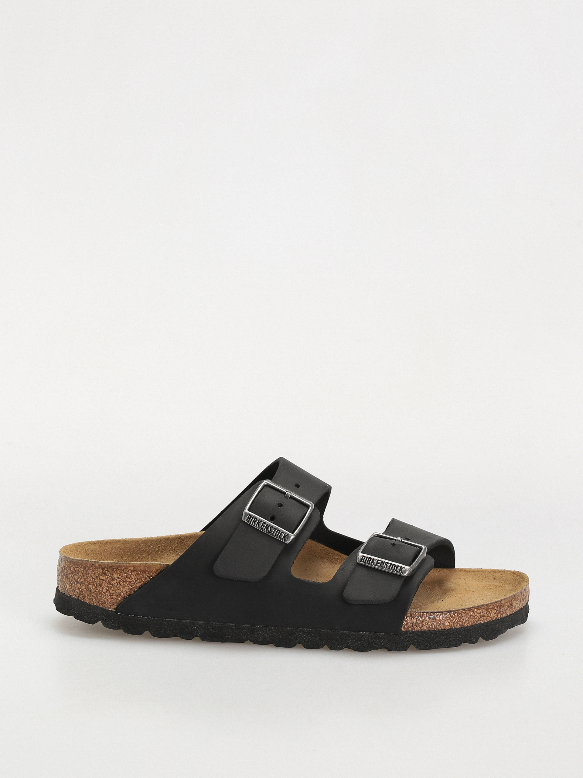u0160u013eapky Birkenstock Arizona Oiled Leather Narrow Wmn (black)
