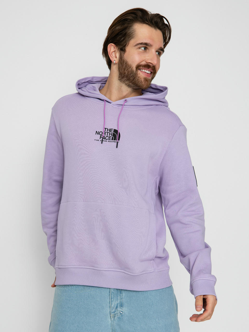 Mikina s kapucňou The North Face Fine Alpine HD (lite lilac)