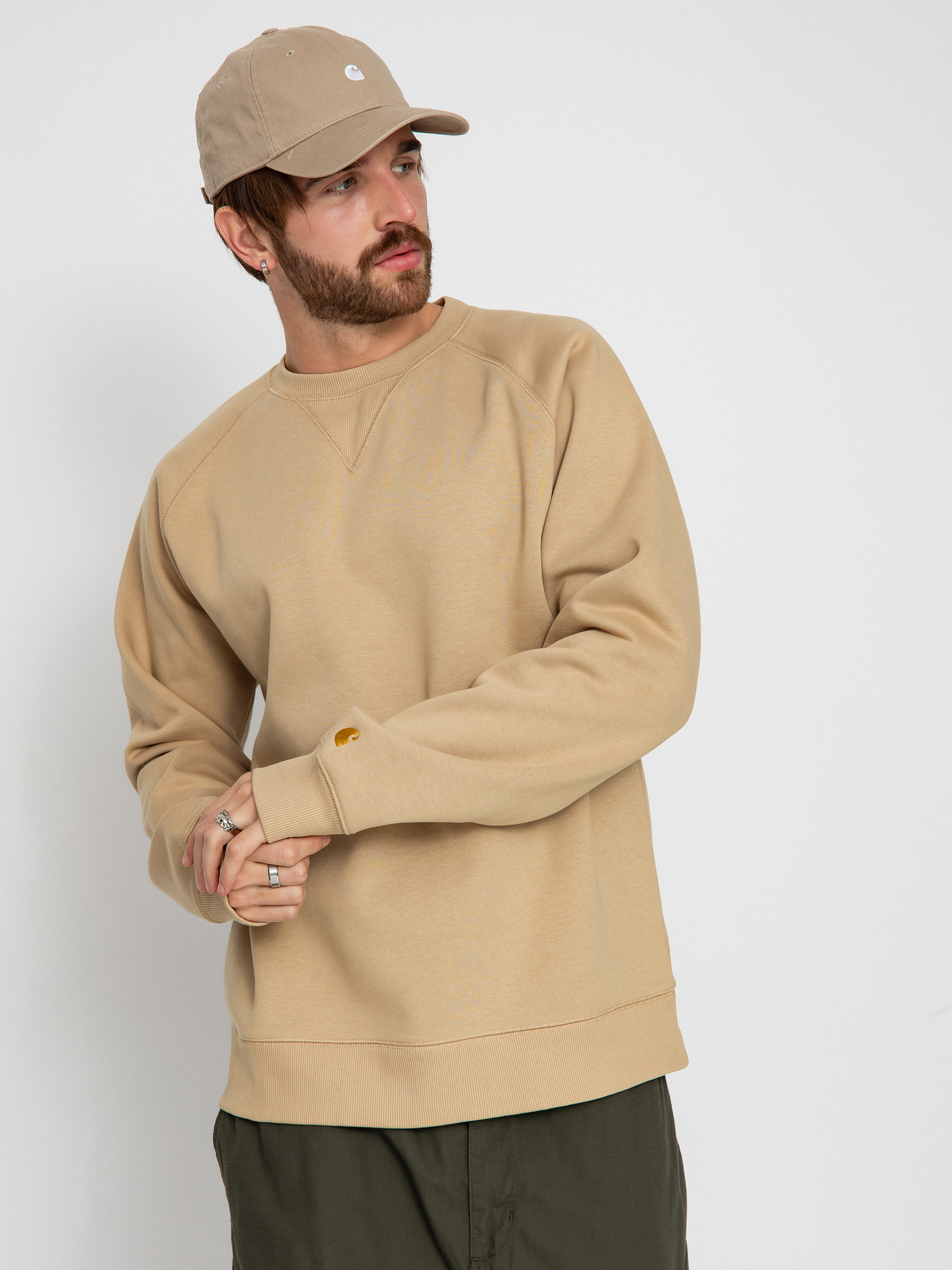 Mikina Carhartt WIP Chase (sable/gold)