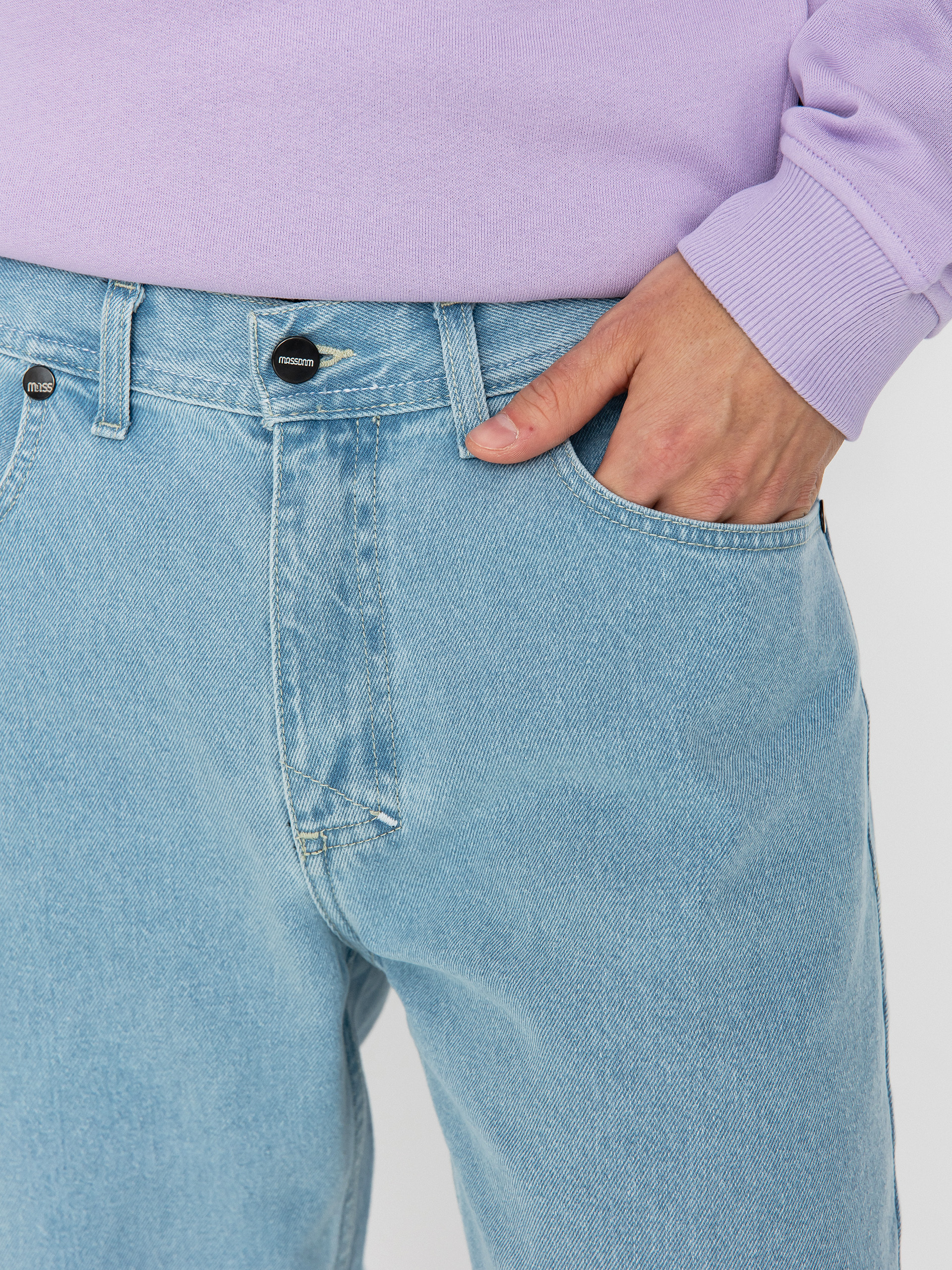 Nohavice MassDnm Jeans Box (light blue)