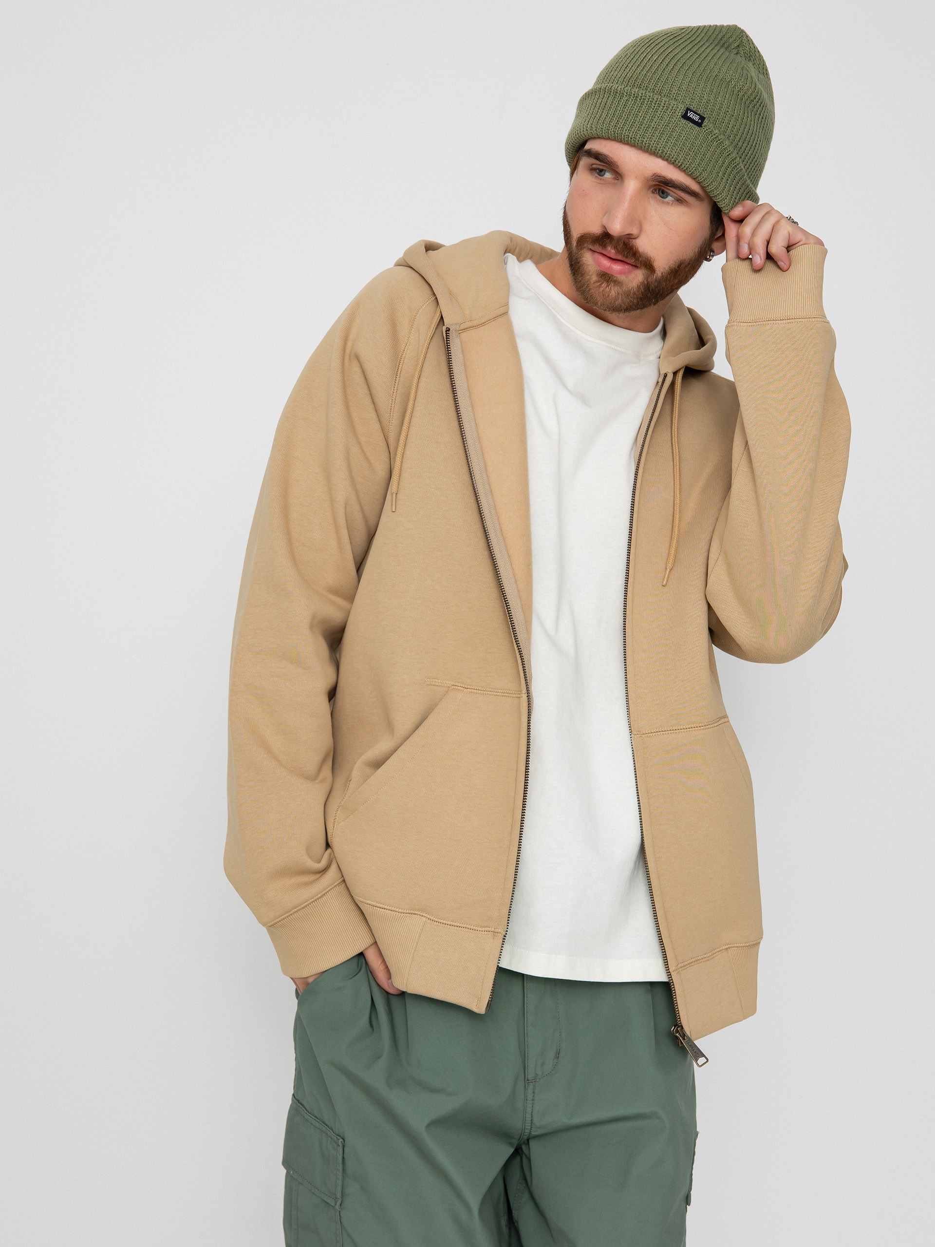 Mikina s kapucňou Carhartt WIP Chase ZHD (sable/gold)