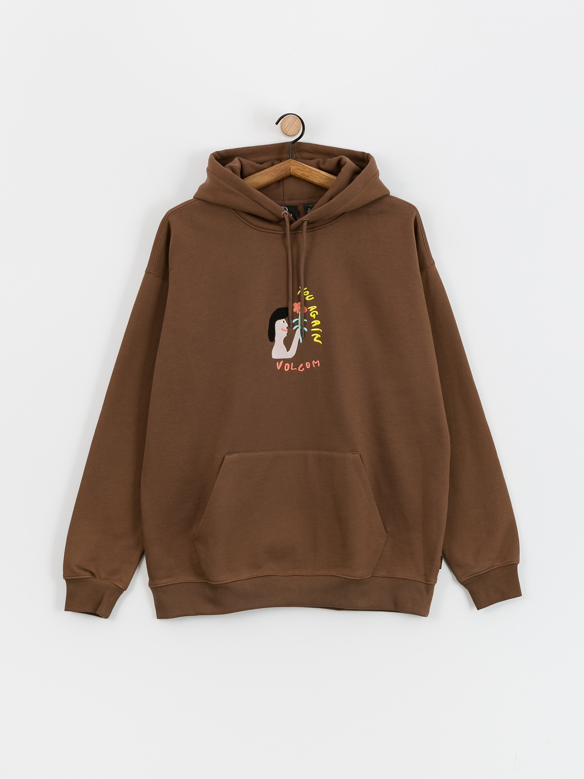 Mikina s kapucňou Volcom Fa Arthur Longo 1 HD (dark earth)