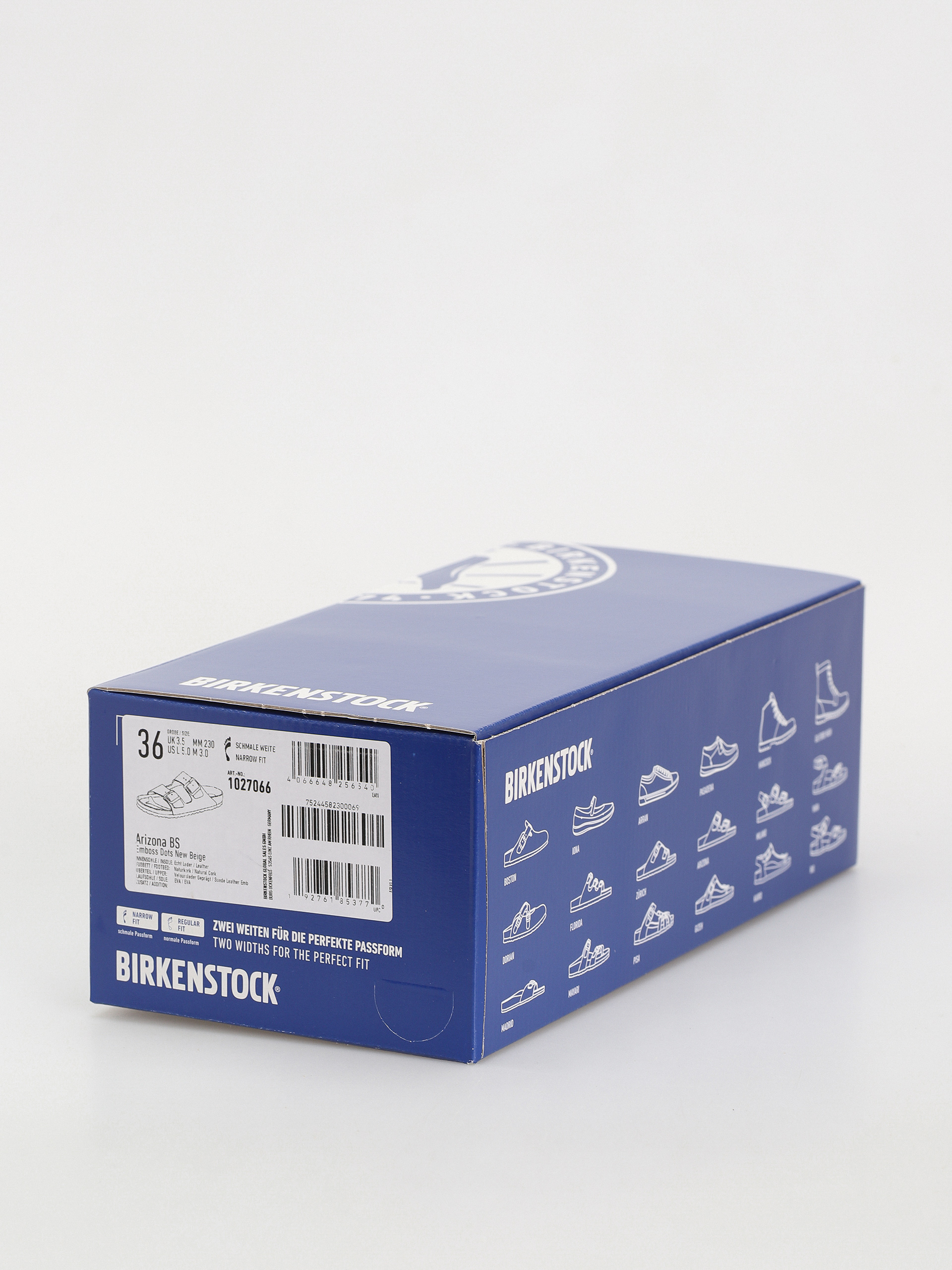 Šľapky Birkenstock Arizona Suede Embossed Narrow Wmn (emboss dots new beige)