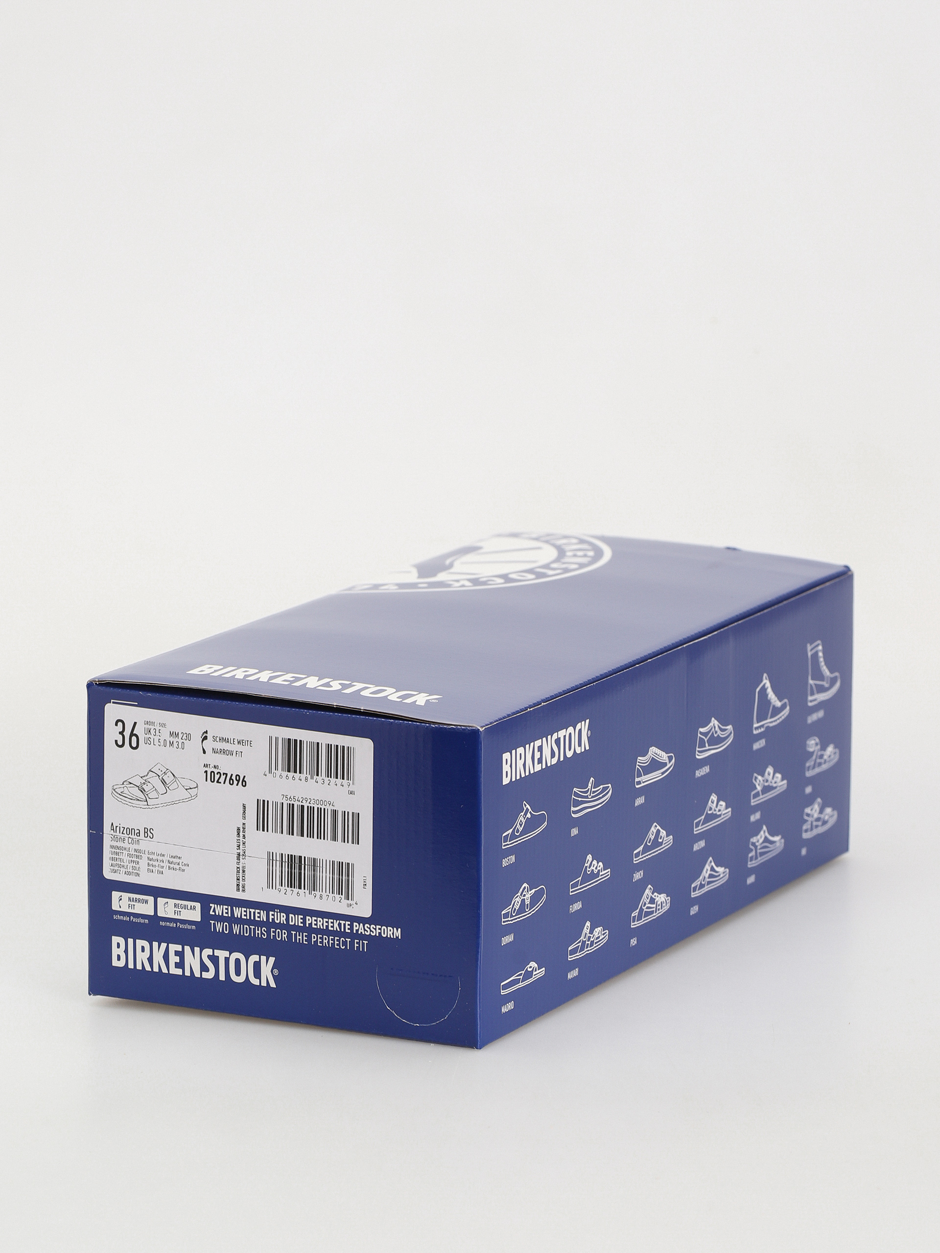 Šľapky Birkenstock Arizona Birko Flor Narrow Wmn (stone coin)