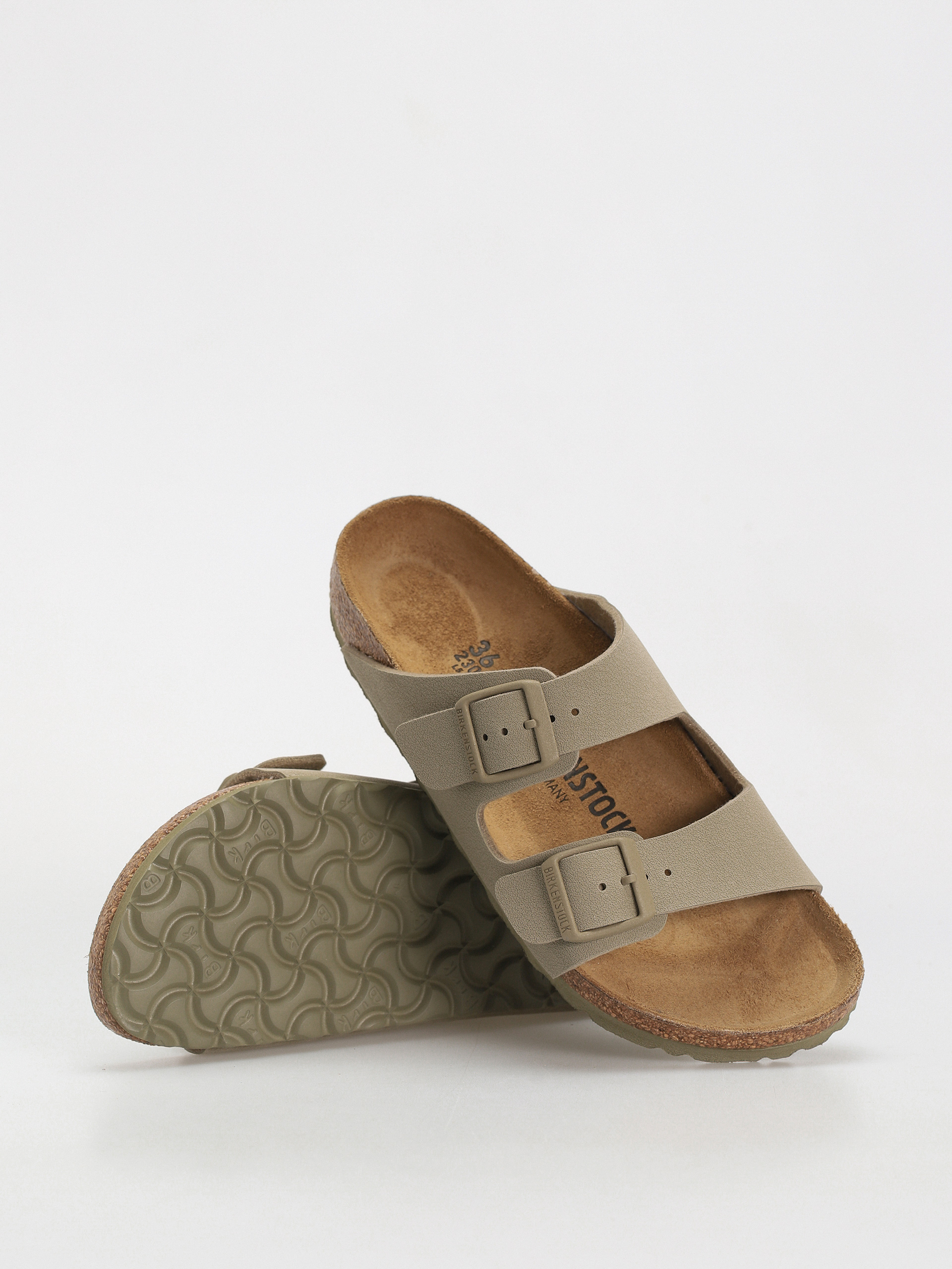 Šľapky Birkenstock Arizona Birko Flor Narrow Wmn (faded khaki)