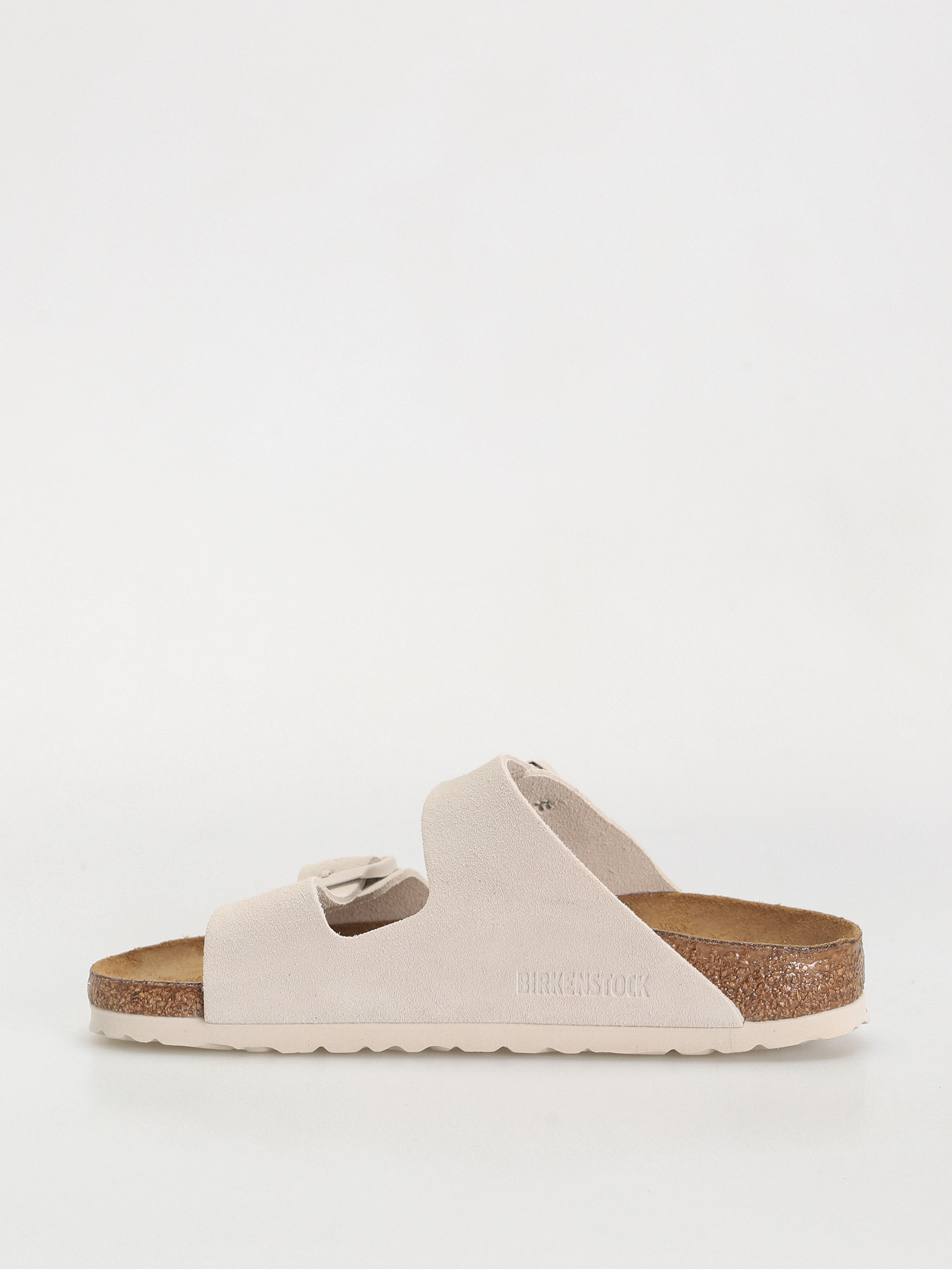 Šľapky Birkenstock Arizona Suede Leather Narrow Wmn (antique white)
