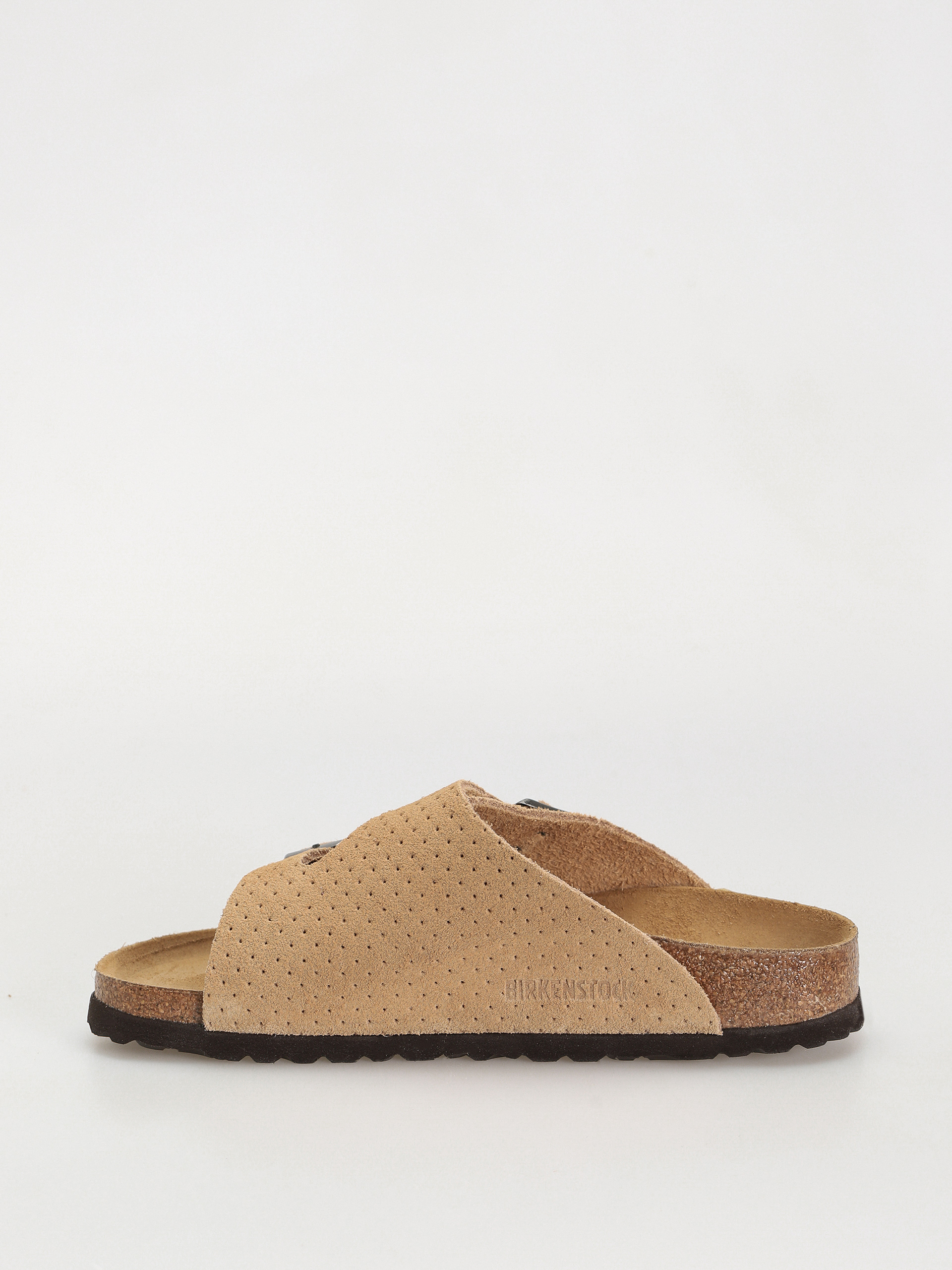 Šľapky Birkenstock Zurich Suede Embossed Narrow Wmn (emboss dots new beige)