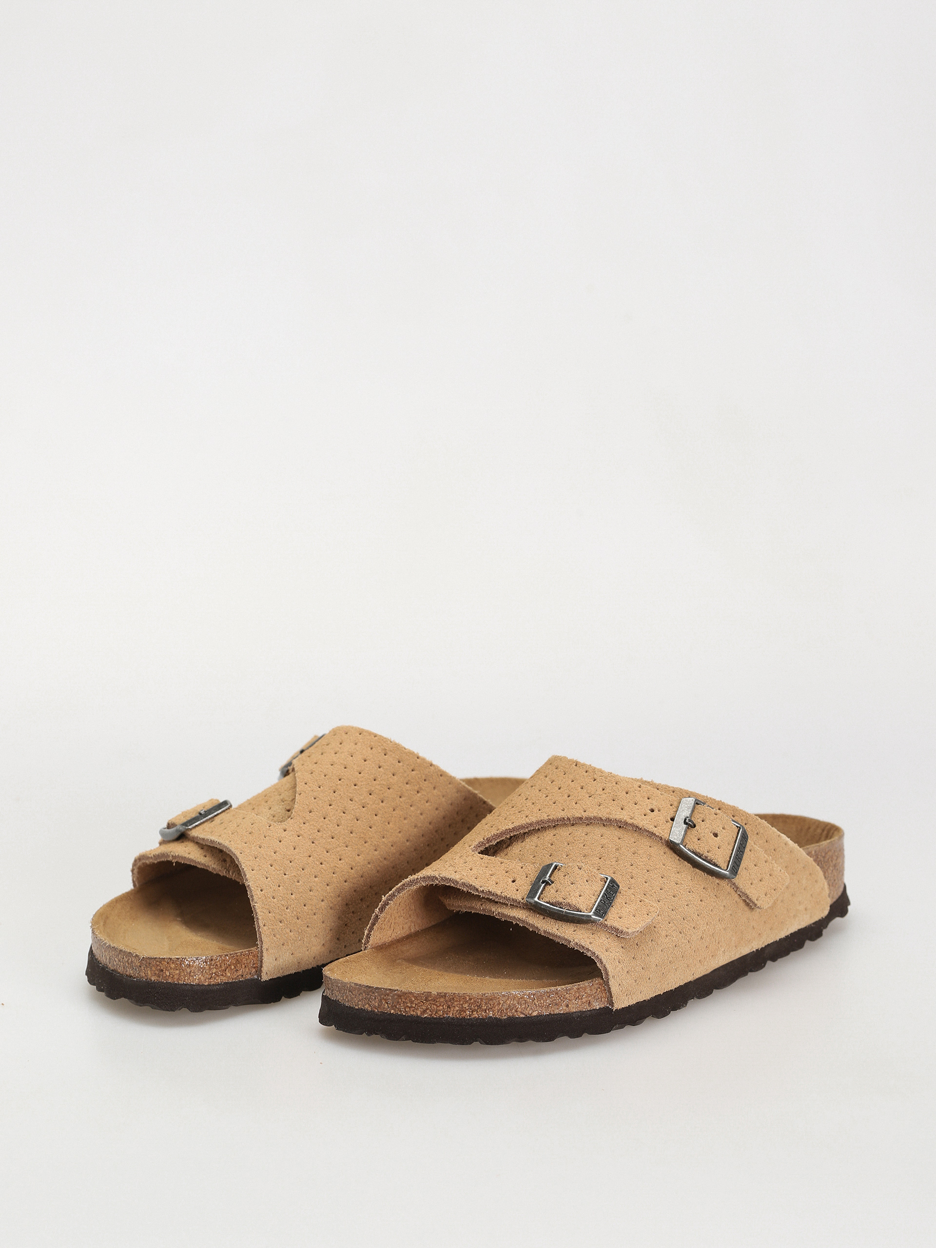 Šľapky Birkenstock Zurich Suede Embossed Narrow Wmn (emboss dots new beige)