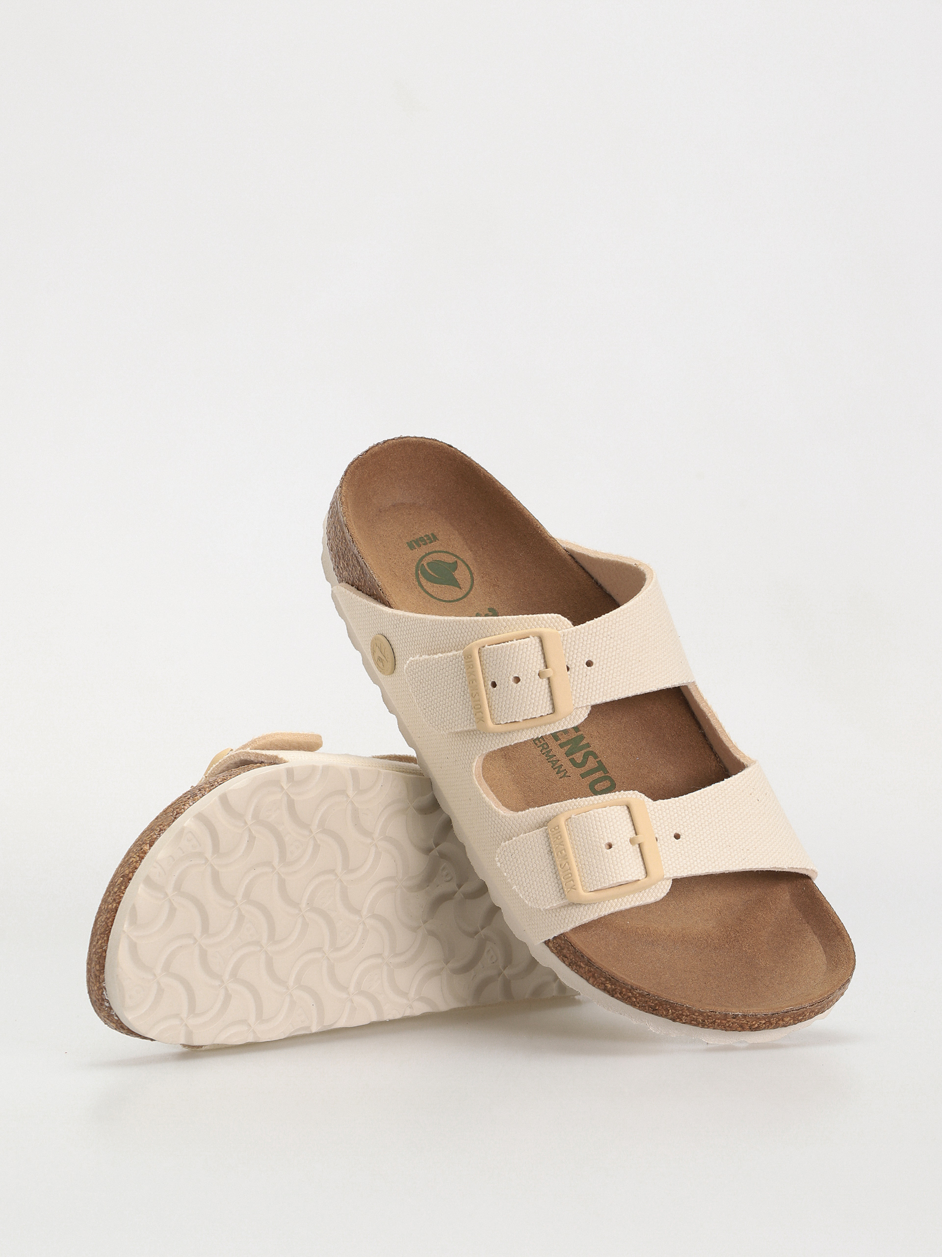 Šľapky Birkenstock Arizona Vegan Narrow Wmn (eggshell)
