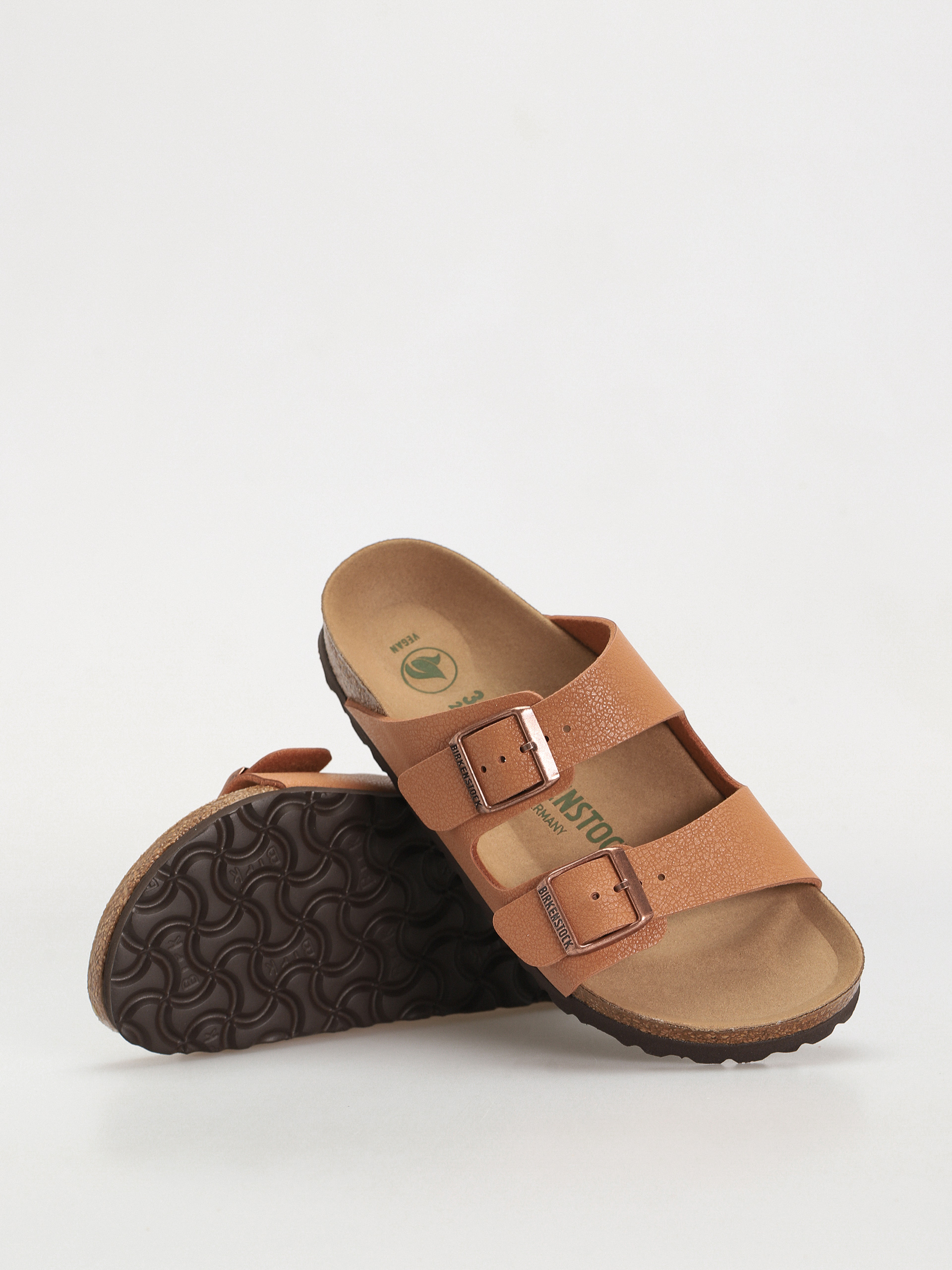 Šľapky Birkenstock Arizona Birko Flor Nubuck Narrow Wmn (pecan)