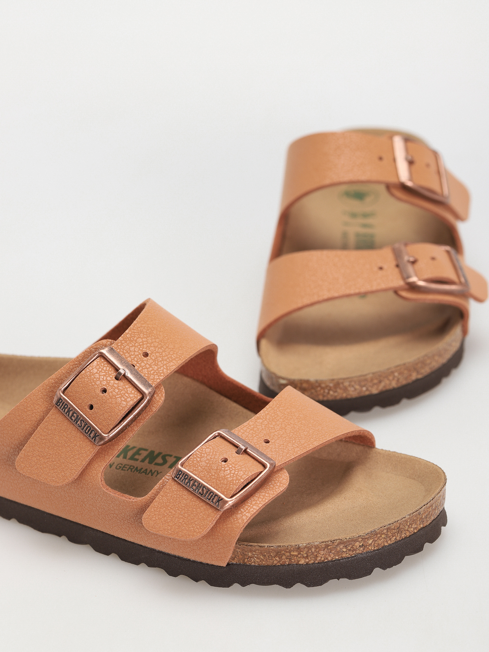 Šľapky Birkenstock Arizona Birko Flor Nubuck Narrow Wmn (pecan)