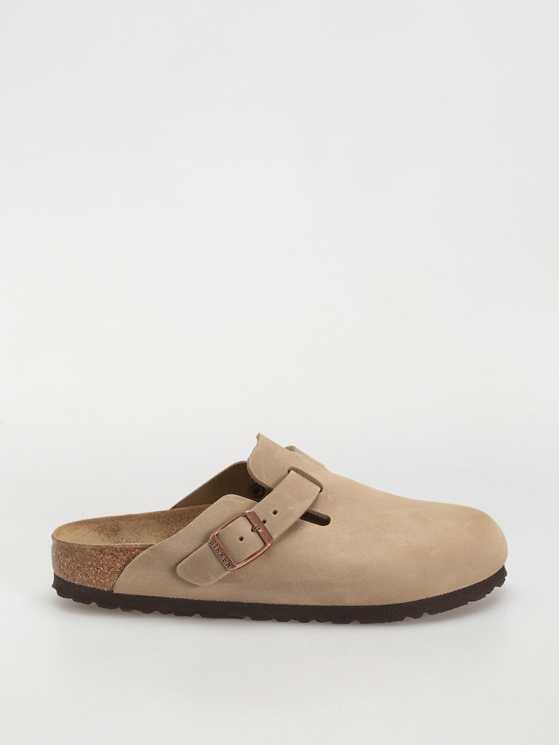 Šľapky Birkenstock Boston Oiled Leather Narrow Wmn (tobacco brown)