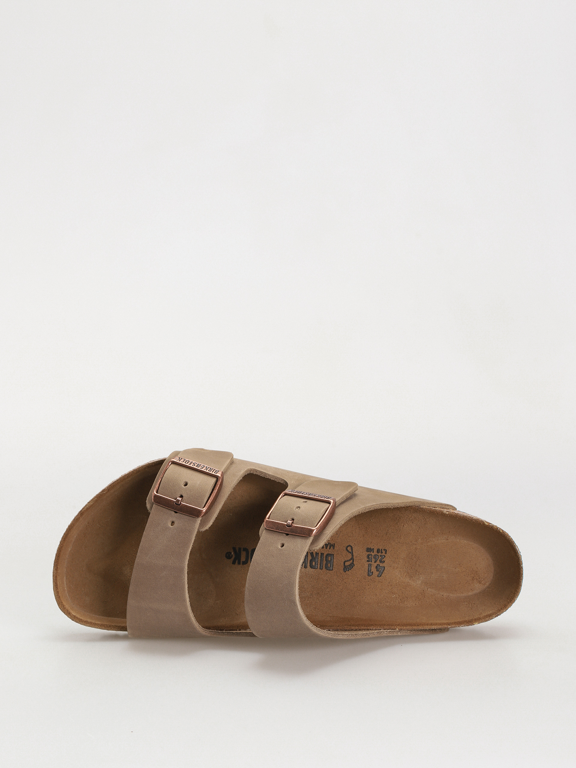 Šľapky Birkenstock Arizona Oiled Leather Regular (tobacco brown)