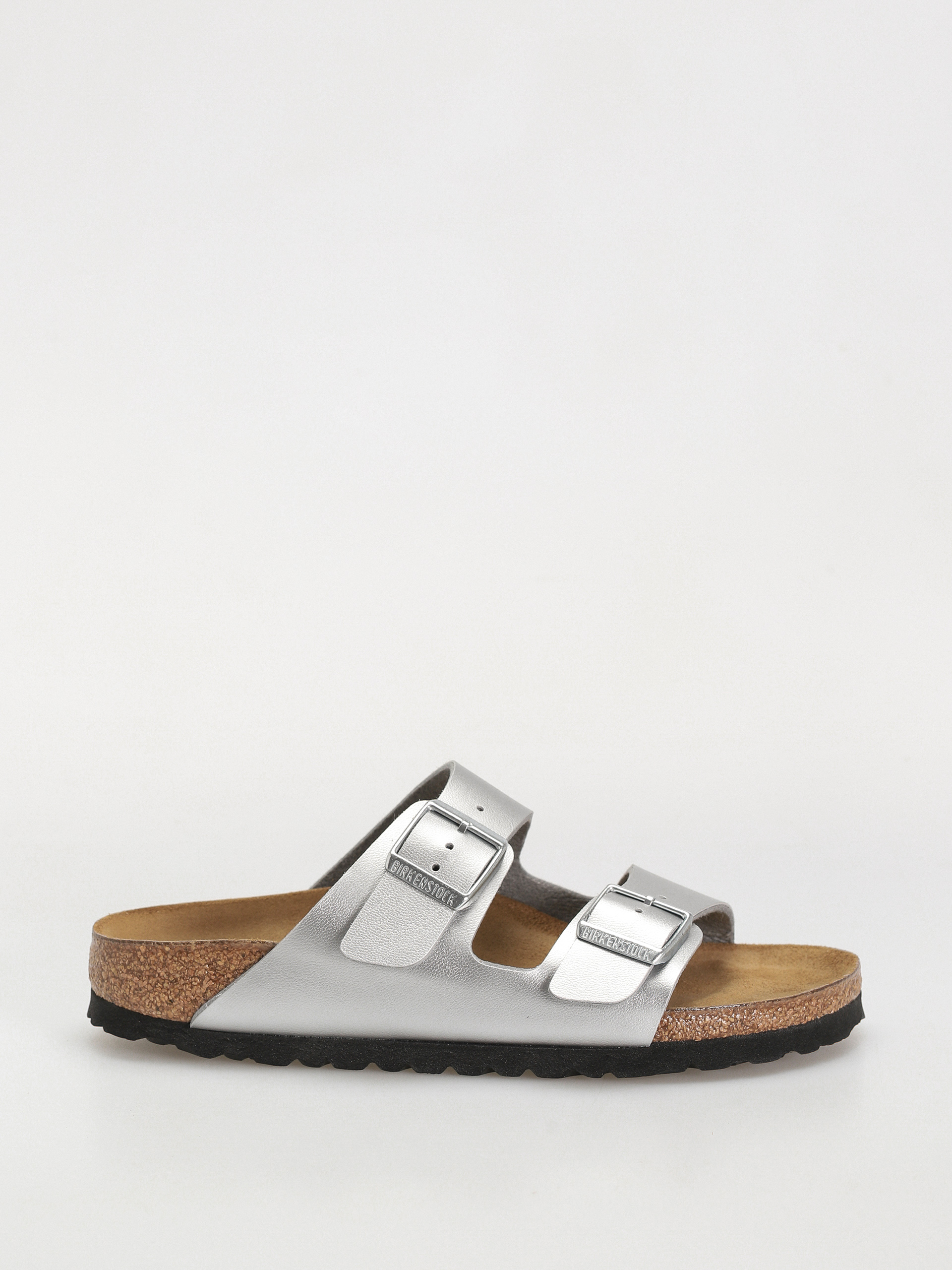 u0160u013eapky Birkenstock Arizona Birko Flor Narrow Wmn (silver)