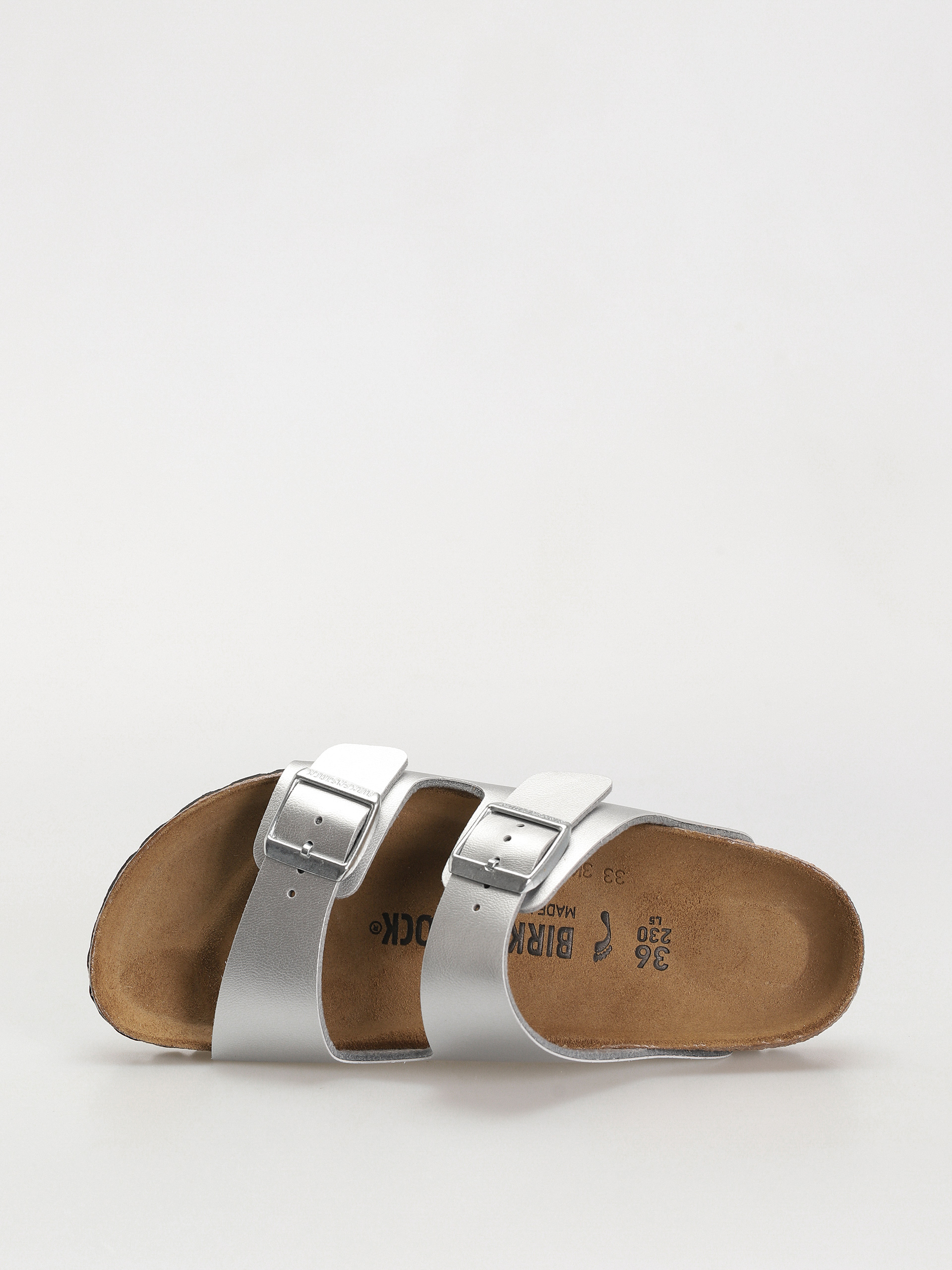 Šľapky Birkenstock Arizona Birko Flor Narrow Wmn (silver)