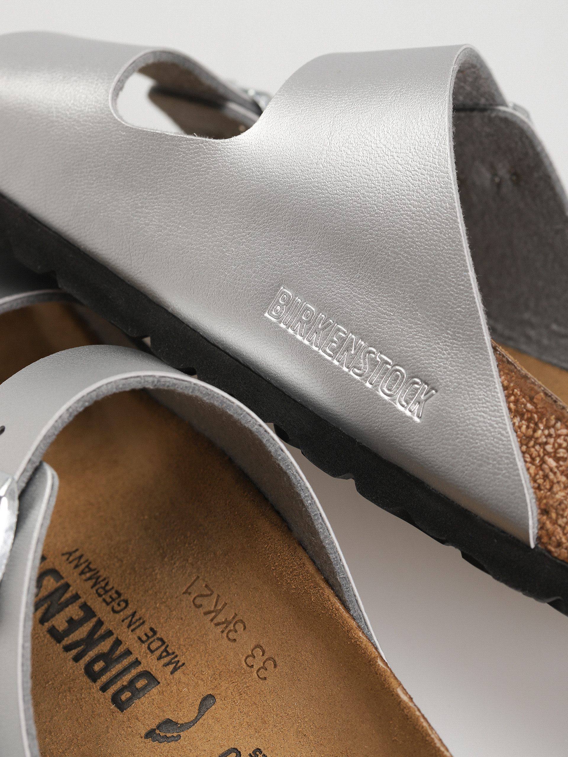 Šľapky Birkenstock Arizona Birko Flor Narrow Wmn (silver)