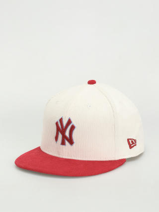 Šiltovka New Era Cord 59Fifty New York Yankees (off white/red)