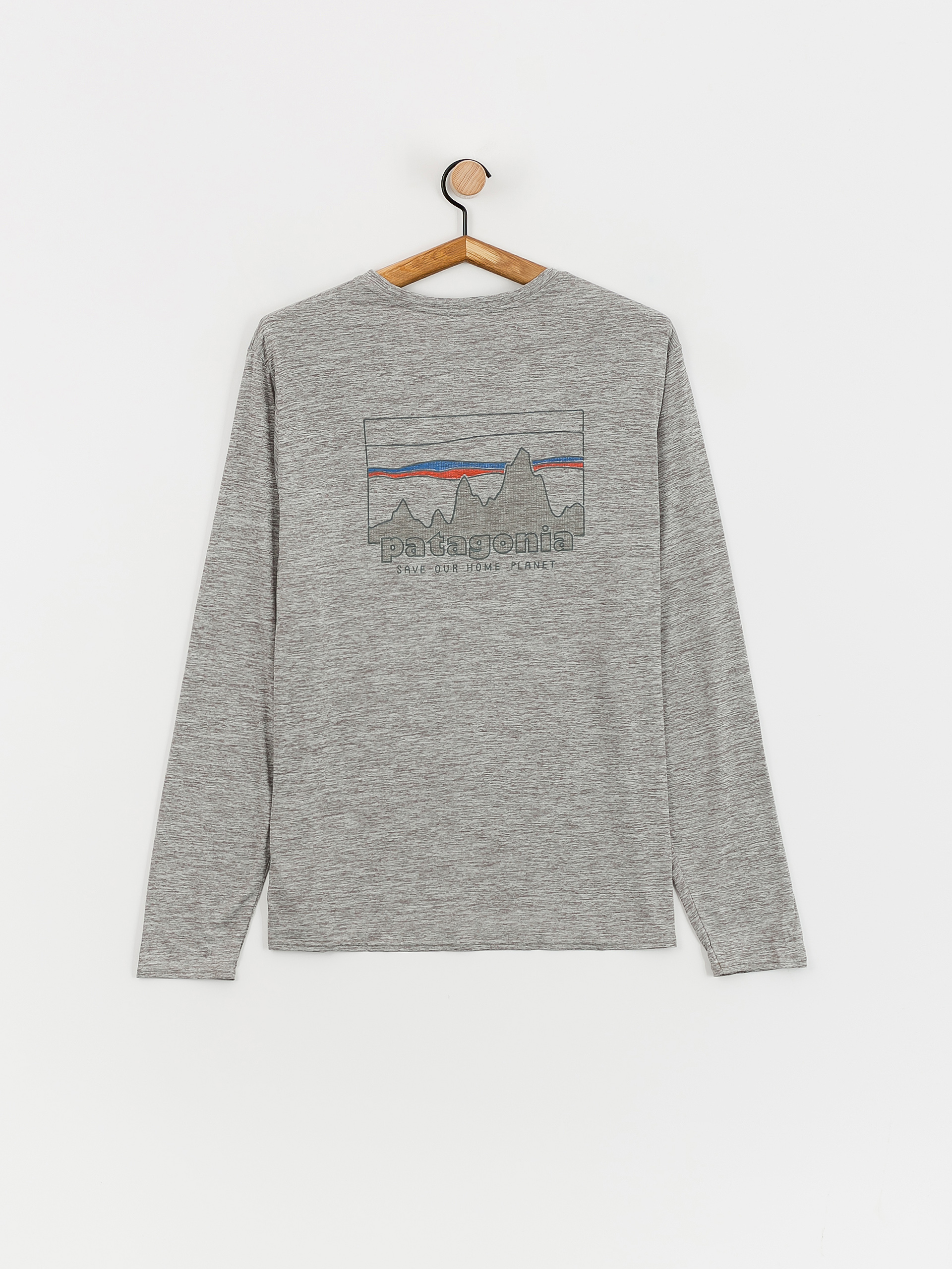 Triko Patagonia Cap Cool Daily Graphic (73 skyline feather grey)