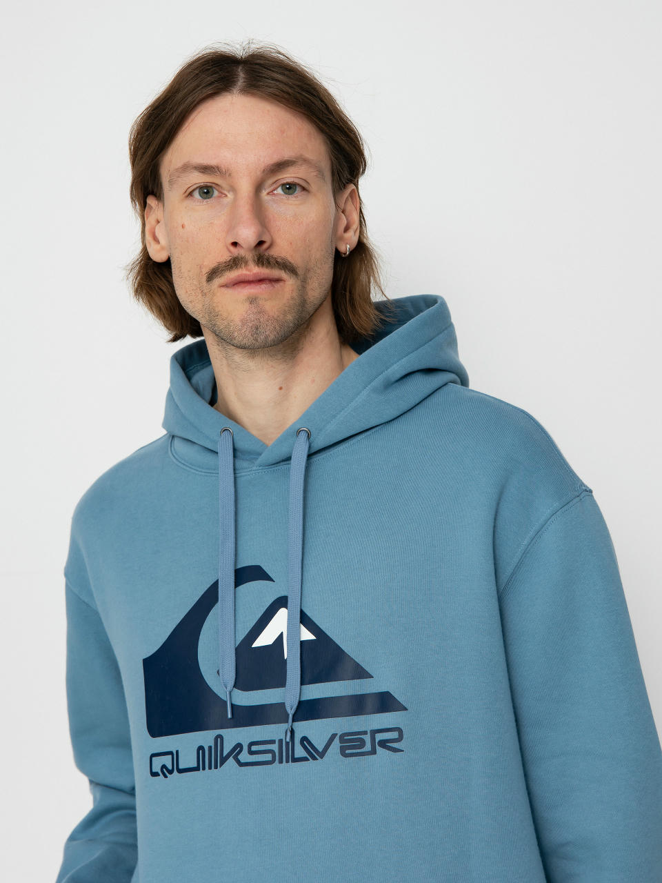 Mikina s kapucňou Quiksilver Big Logo HD (blue shadow)