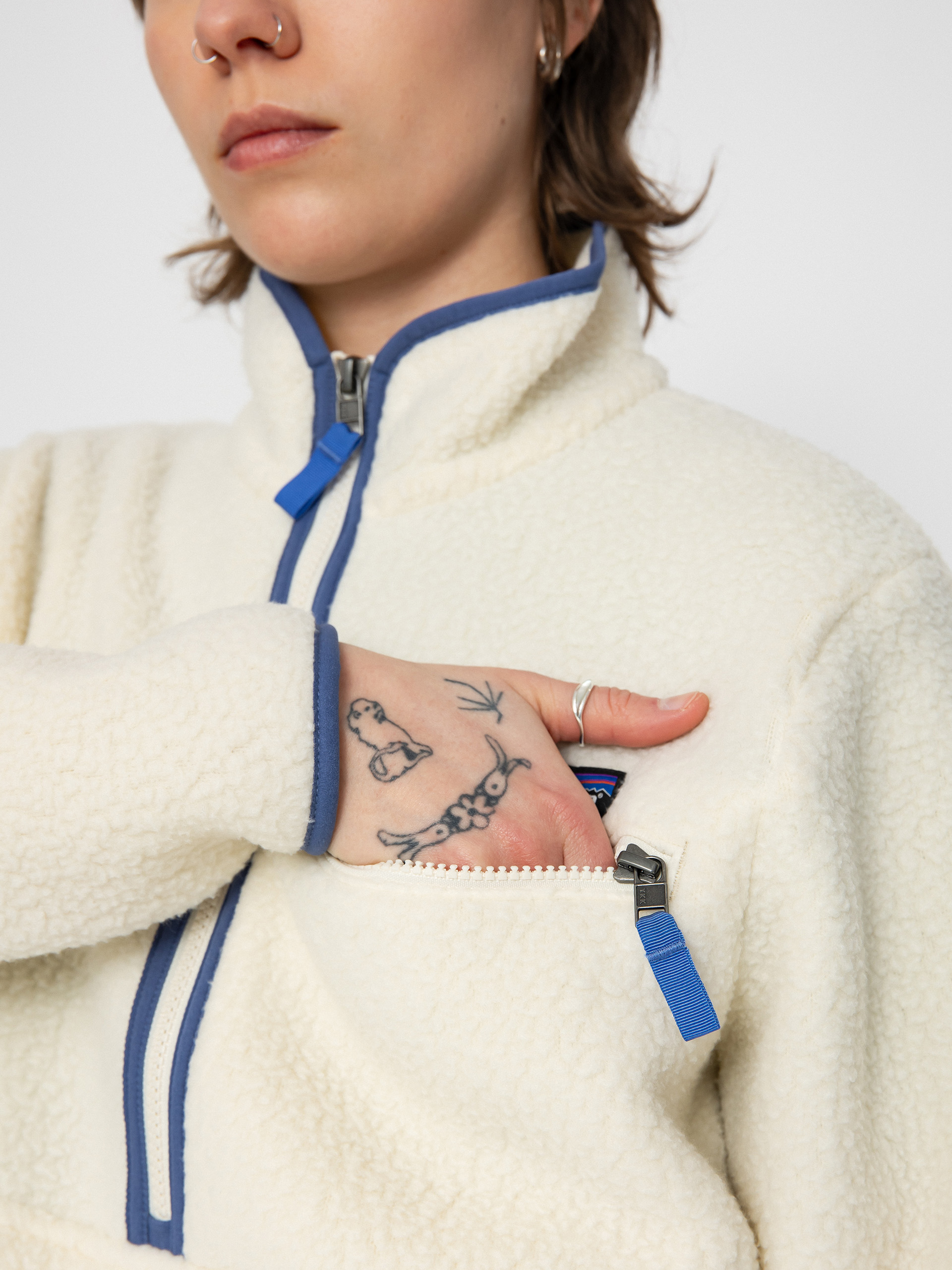 Dámsky Flísová mikina Patagonia Retro Pile Marsupial (natural)