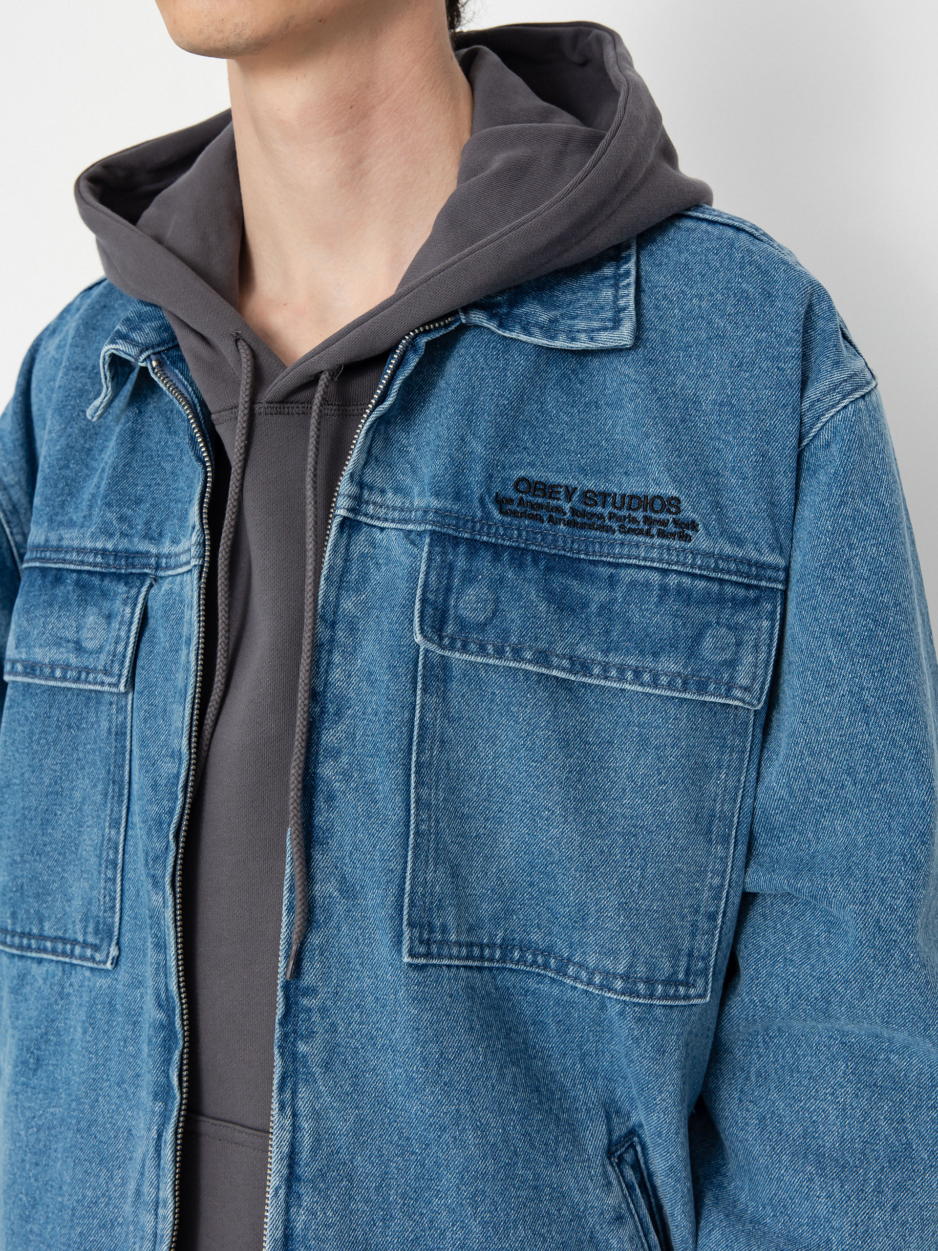 Bunda OBEY Easton (light indigo)