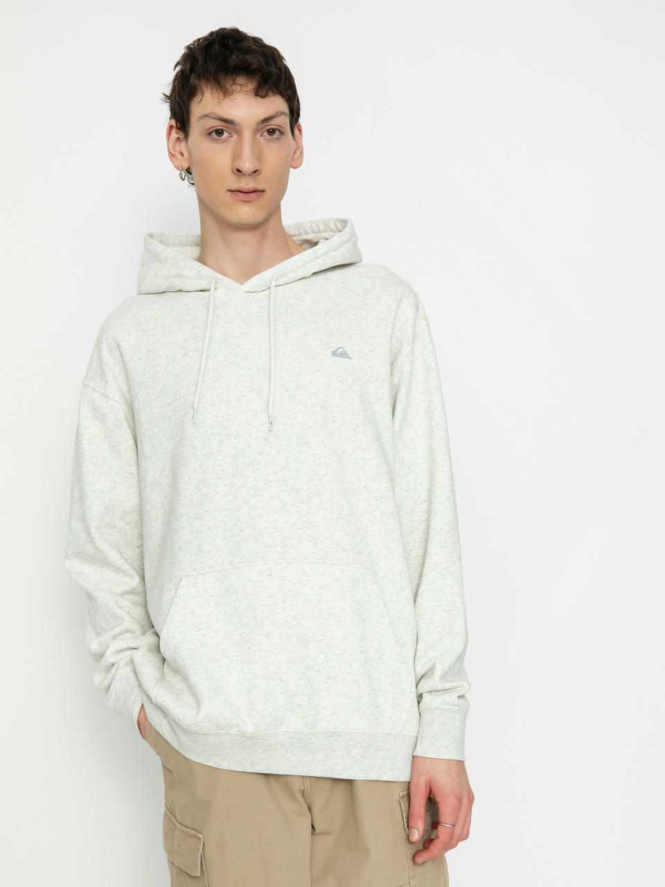 Mikina s kapucňou Quiksilver Salt Water HD (white marble heather)