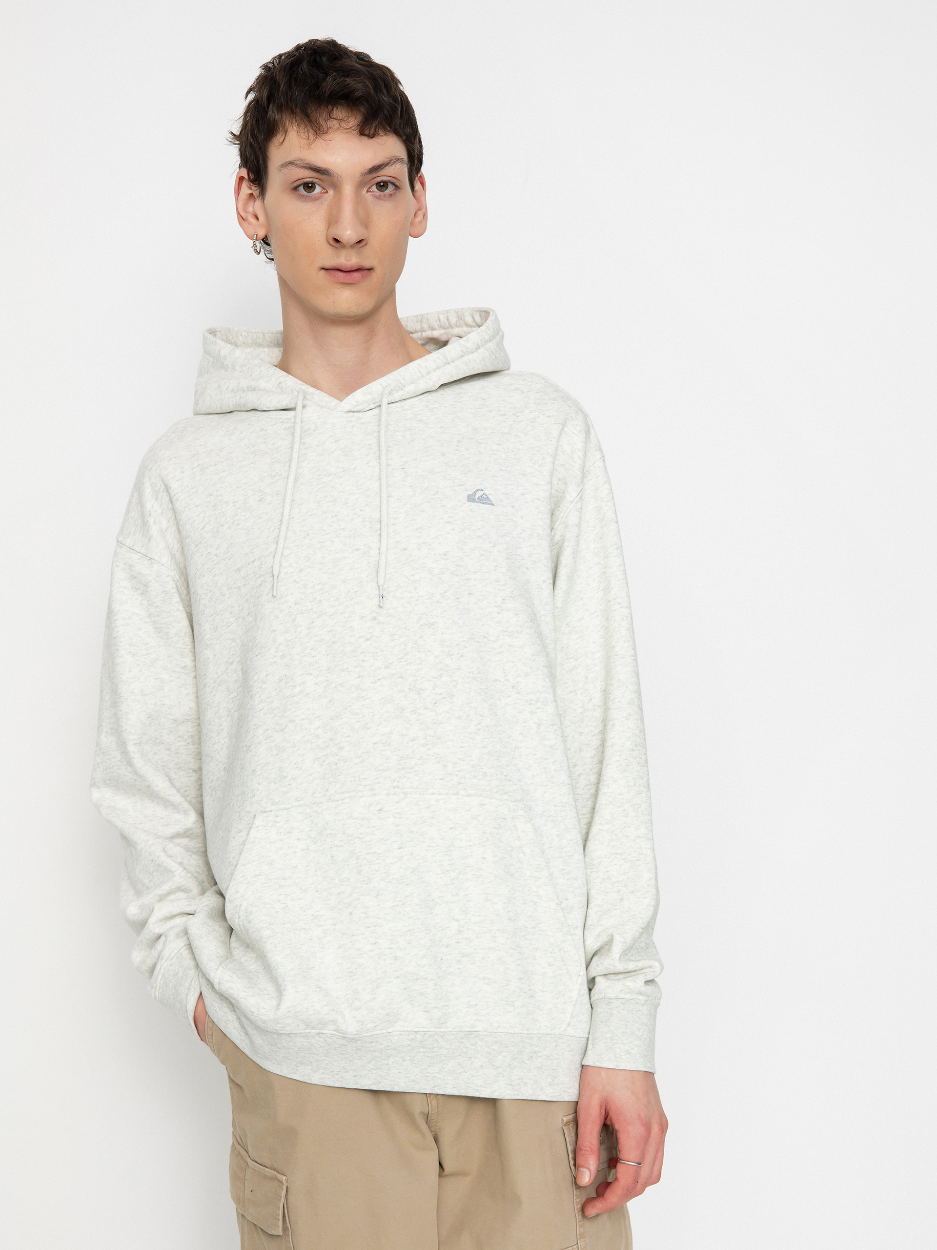 Mikina s kapucňou Quiksilver Salt Water HD (white marble heather)