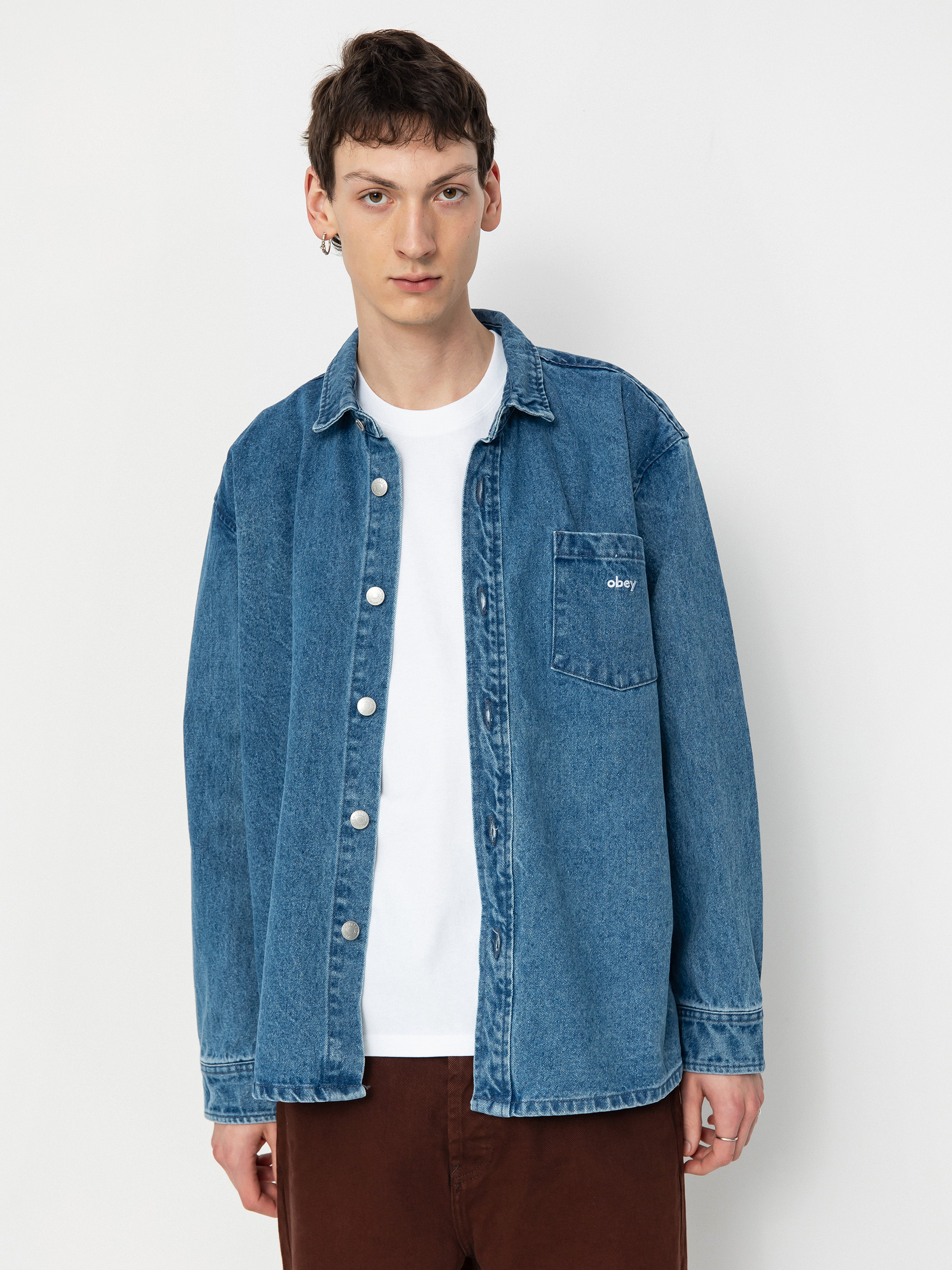 Košeľa OBEY Magnolia (light indigo)