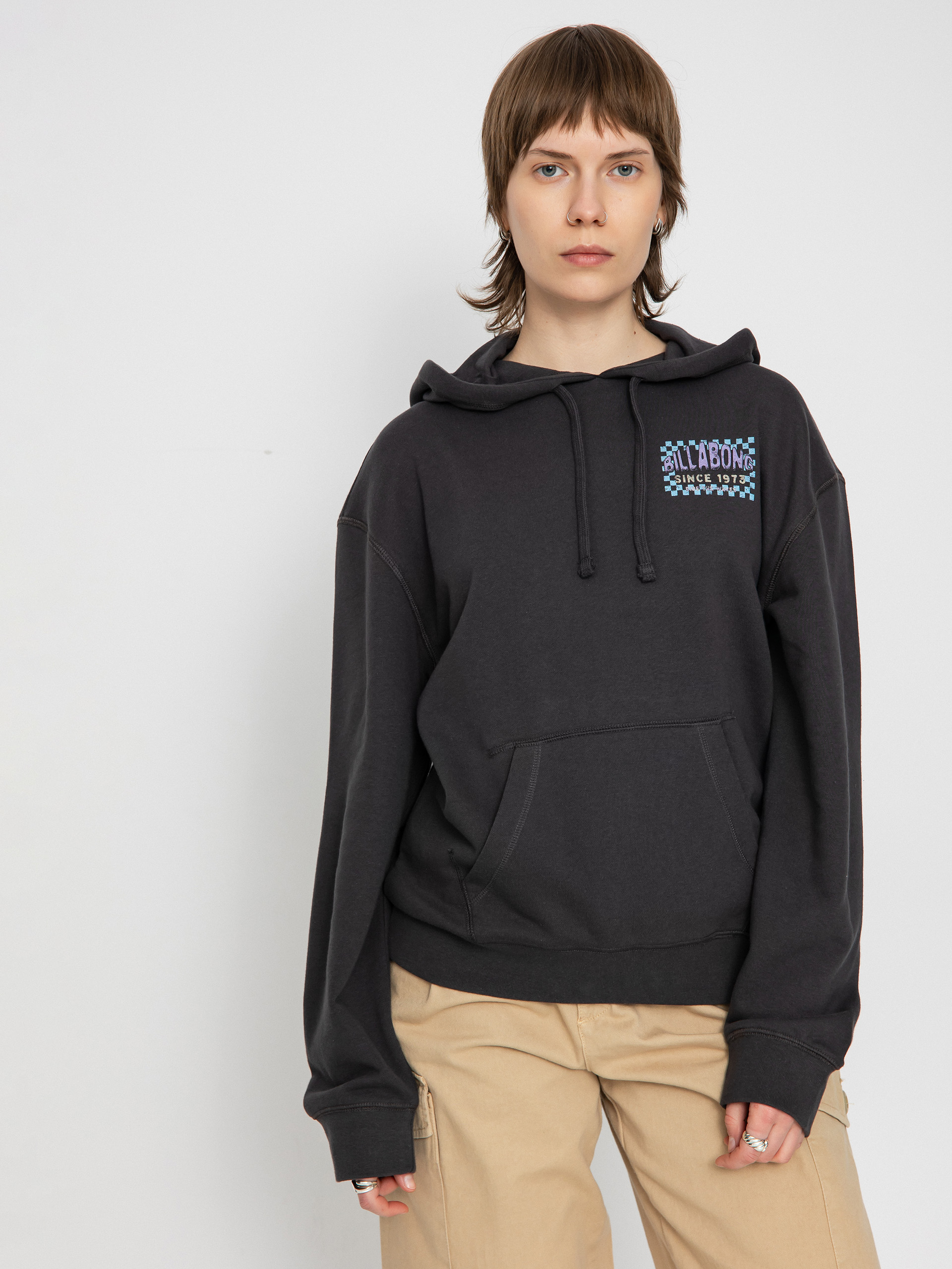 Mikina s kapucňou Billabong Time To Shine HD Wmn (off black)