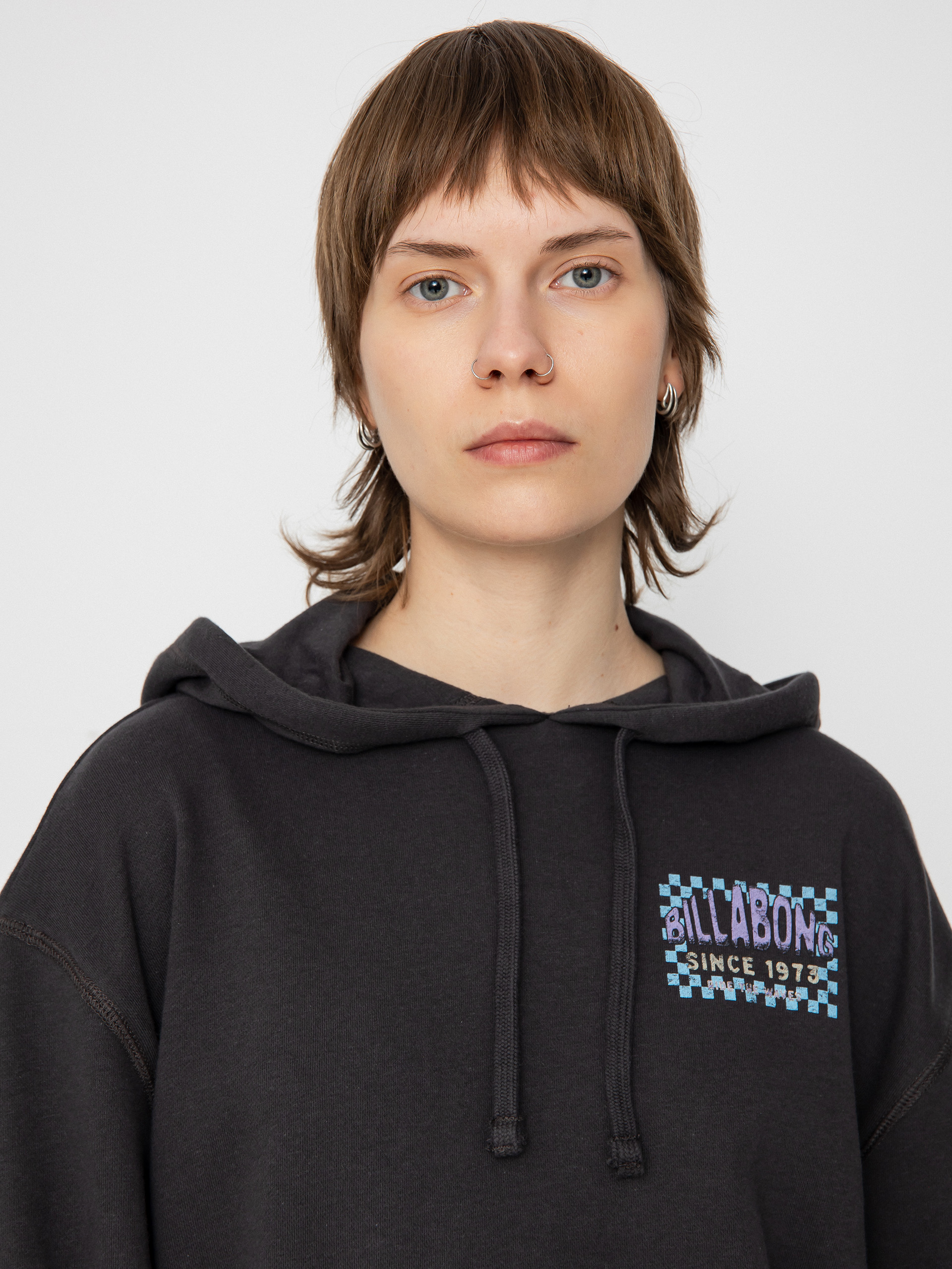 Mikina s kapucňou Billabong Time To Shine HD Wmn (off black)