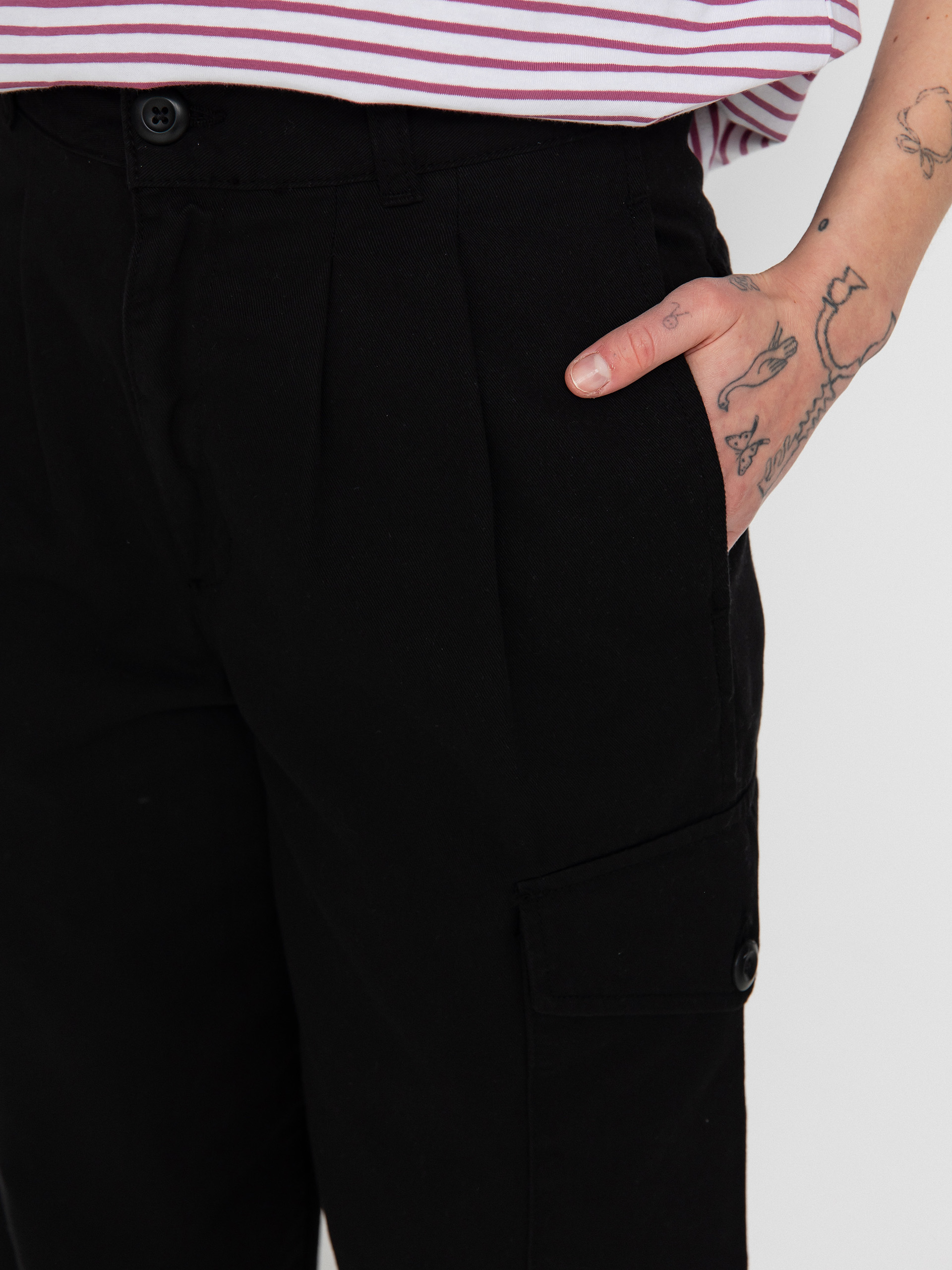 Nohavice Carhartt WIP Collins Wmn (black)