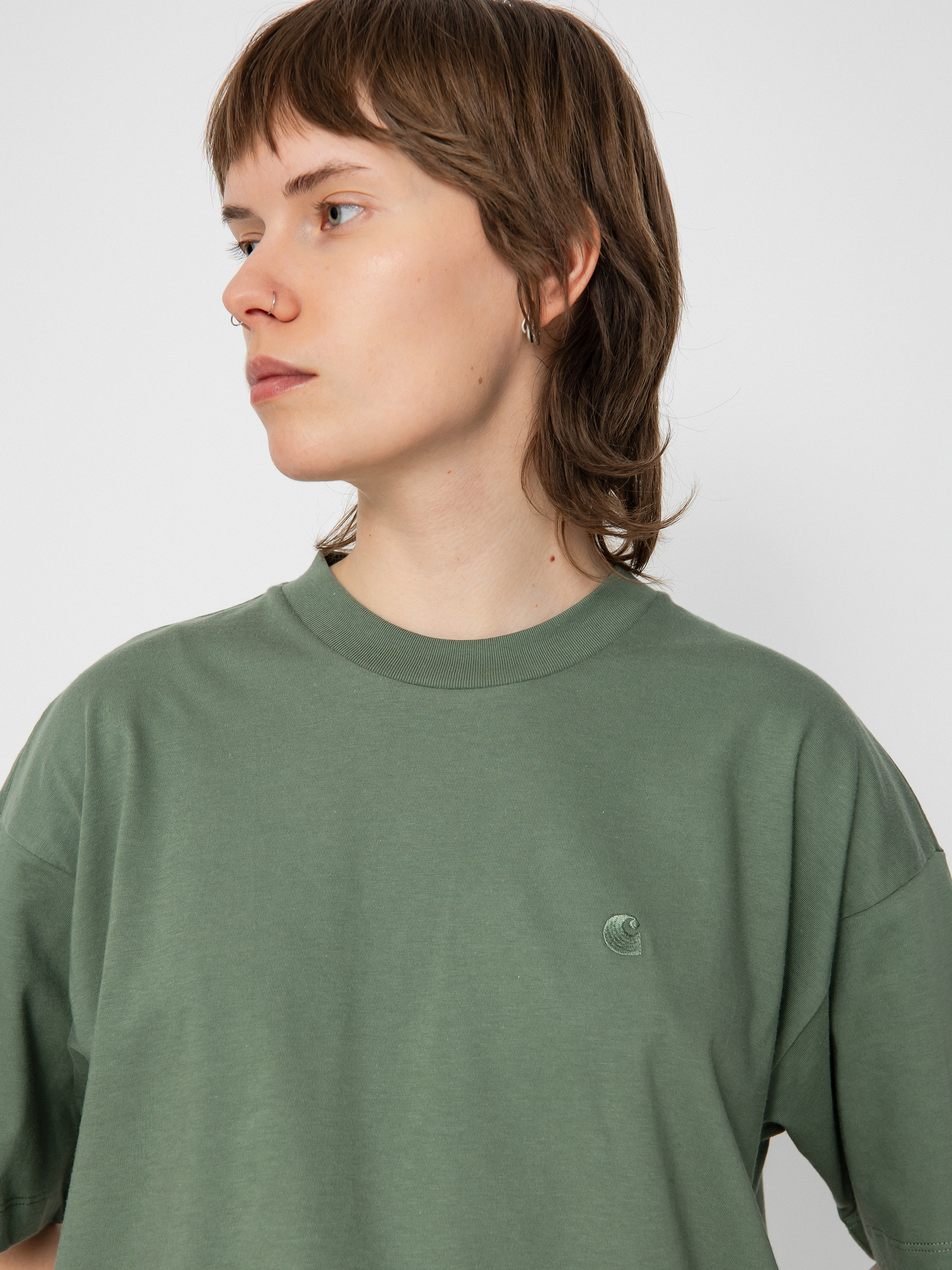Tričko Carhartt WIP Chester Wmn (park)